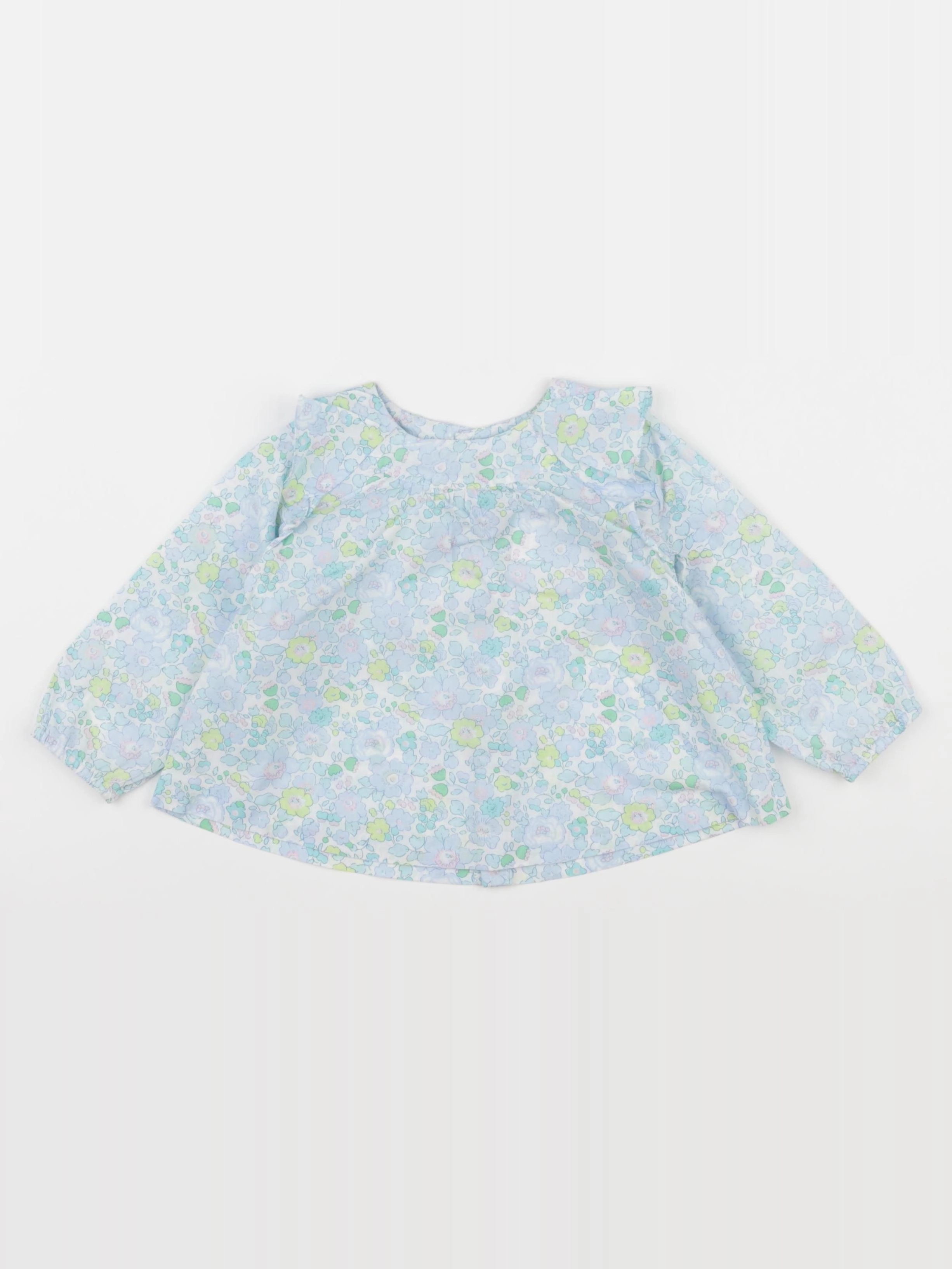 Jacadi - blouse liberty bleu - 18 mois