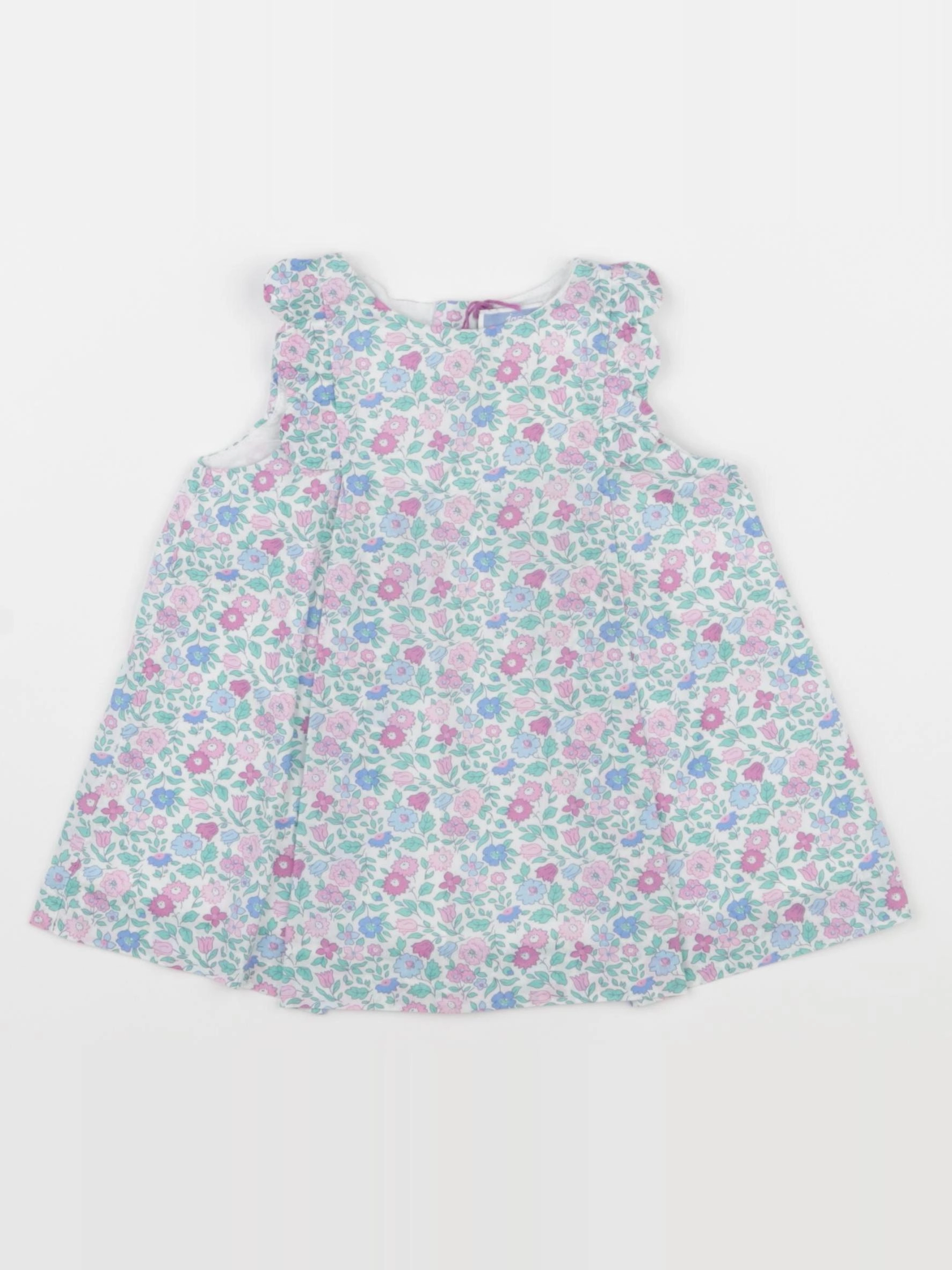 Jacadi - robe liberty bleu - 6 mois