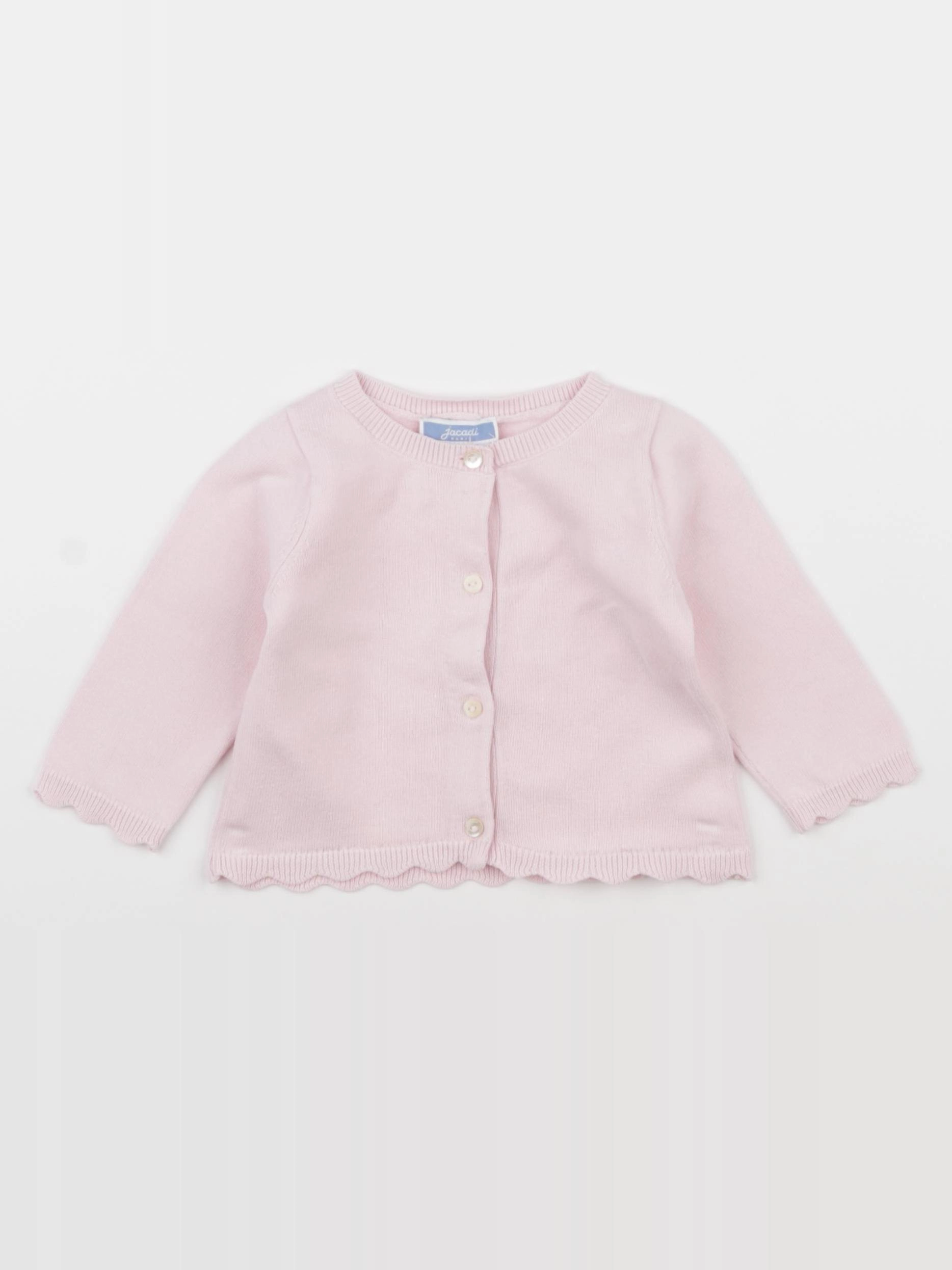Jacadi - gilet rose - 6 mois