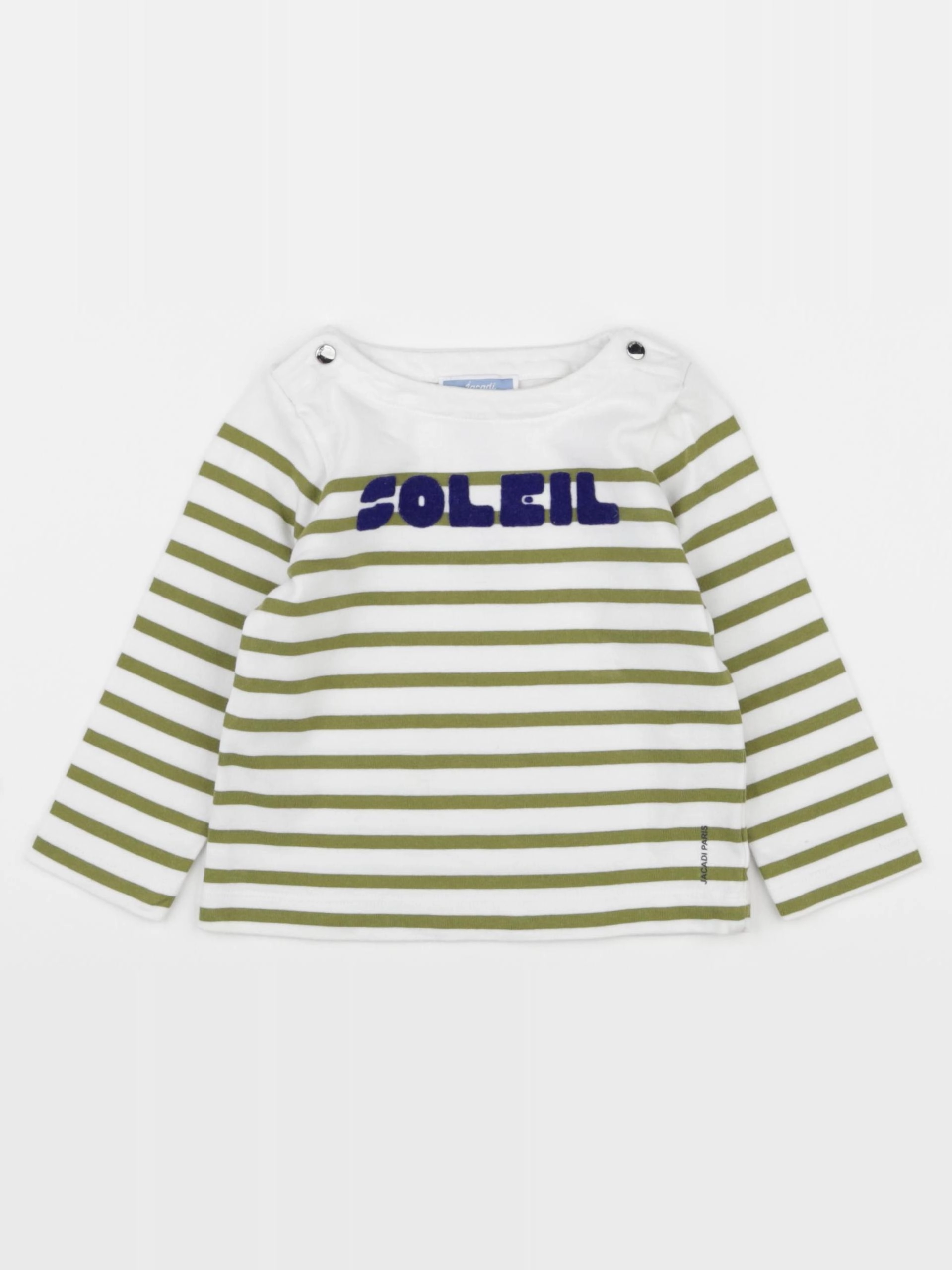 Jacadi - tee-shirt blanc, vert - 12 mois