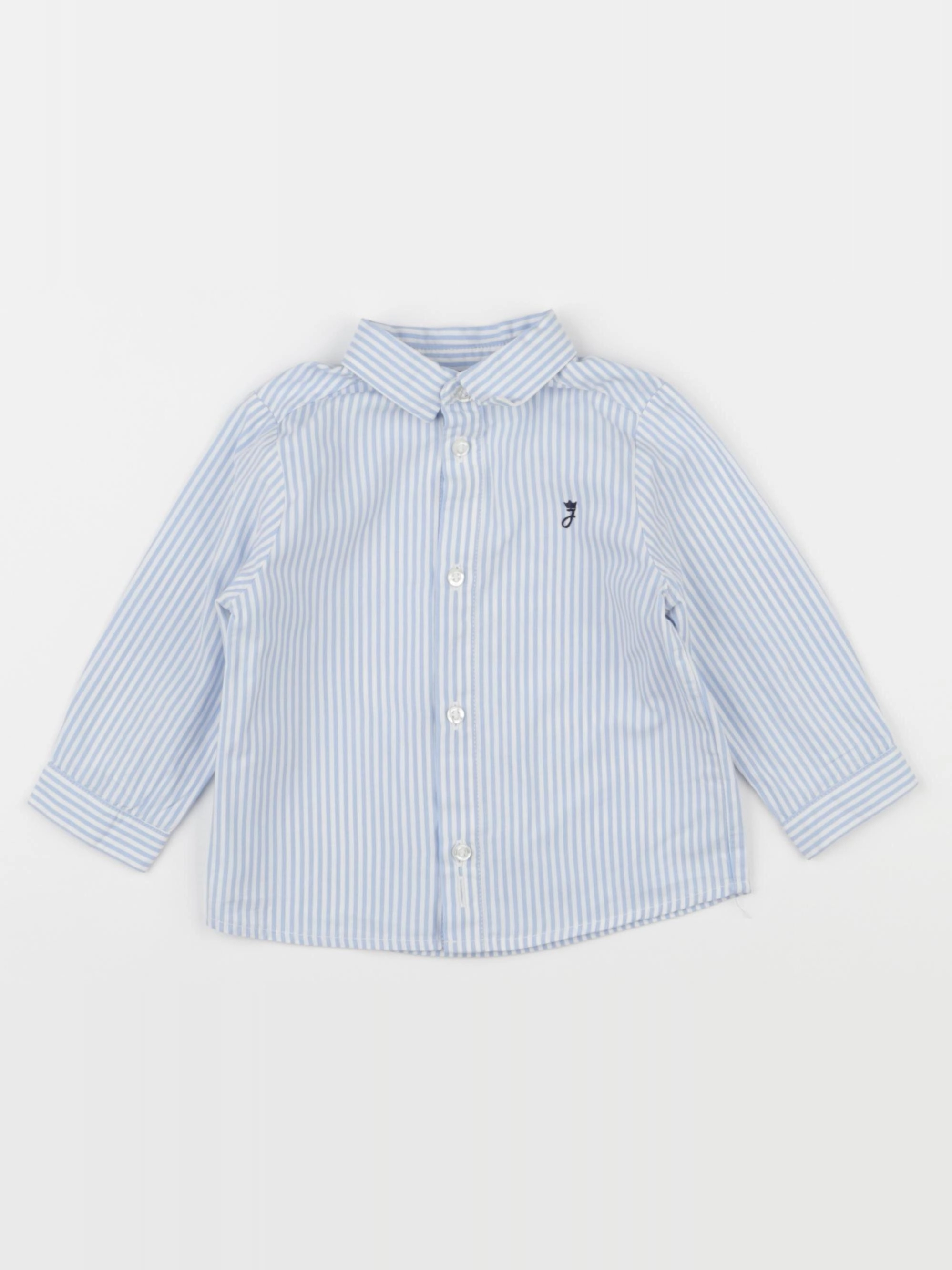 Jacadi - chemise bleu - 12 mois