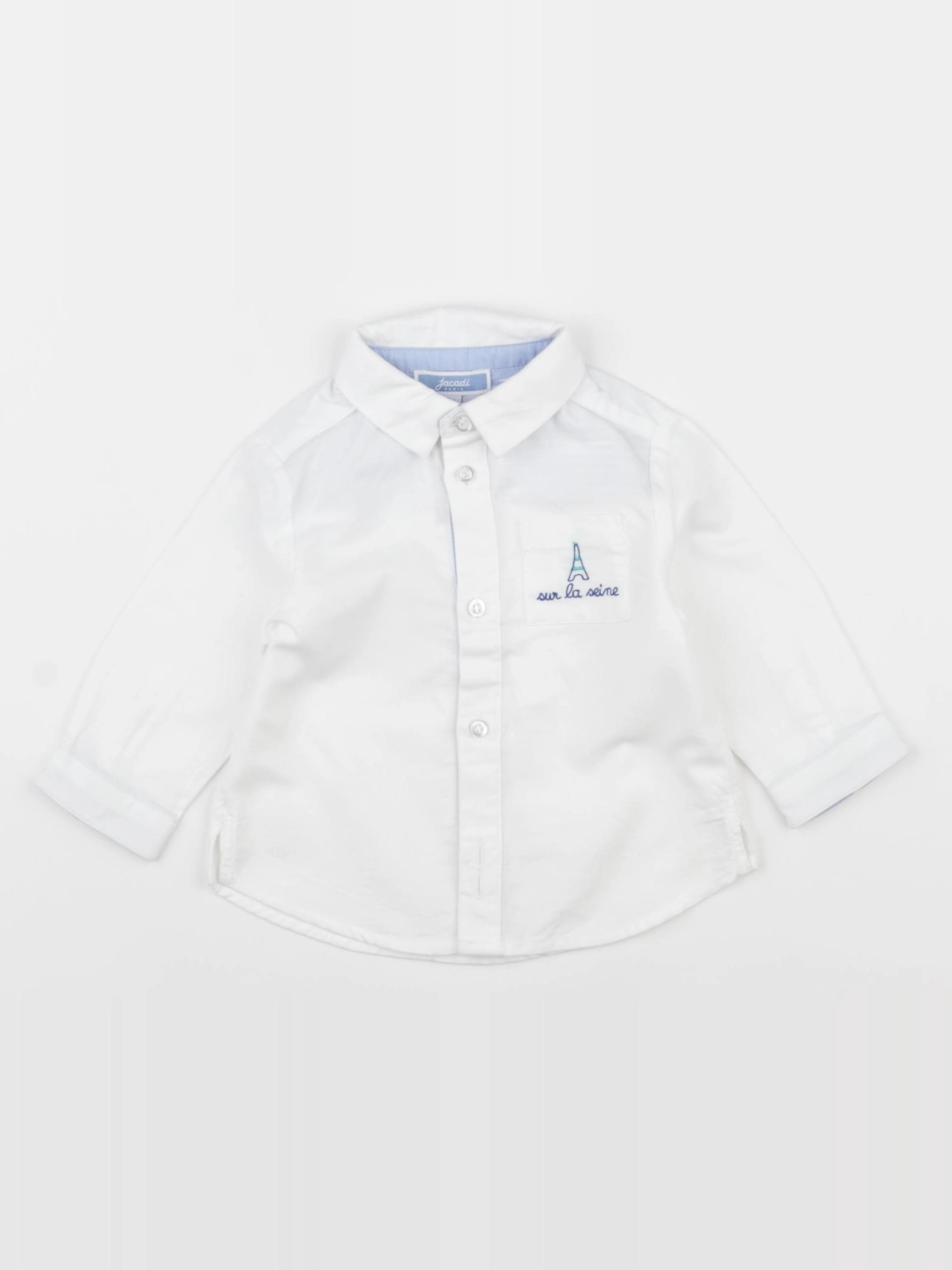 Jacadi - chemise blanc - 6 mois
