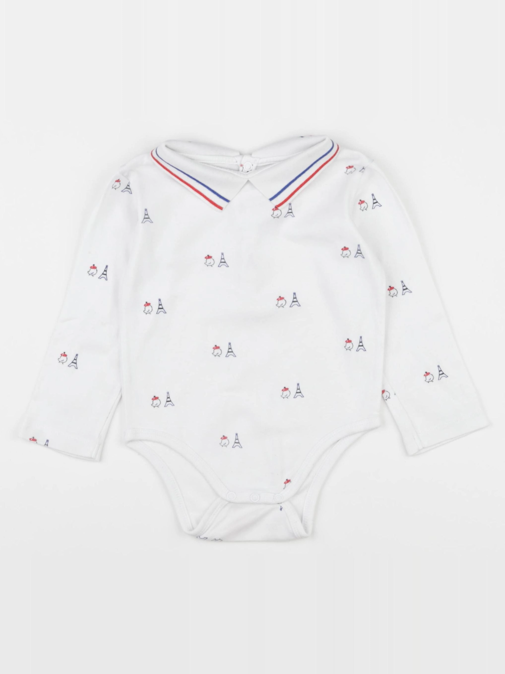 Jacadi - body à col blanc, multicolore - 24 mois