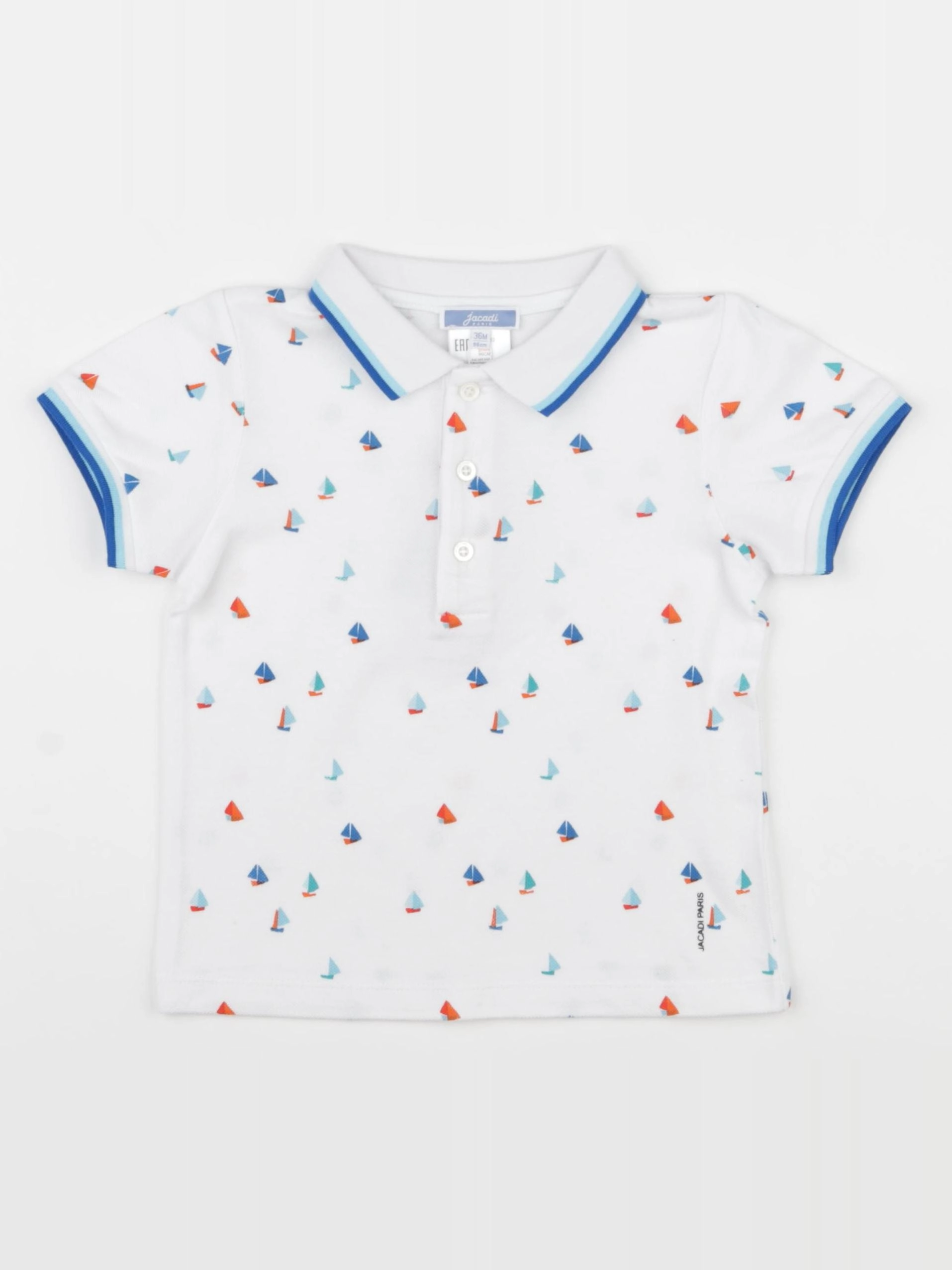Jacadi - polo blanc, multicolore - 36 mois