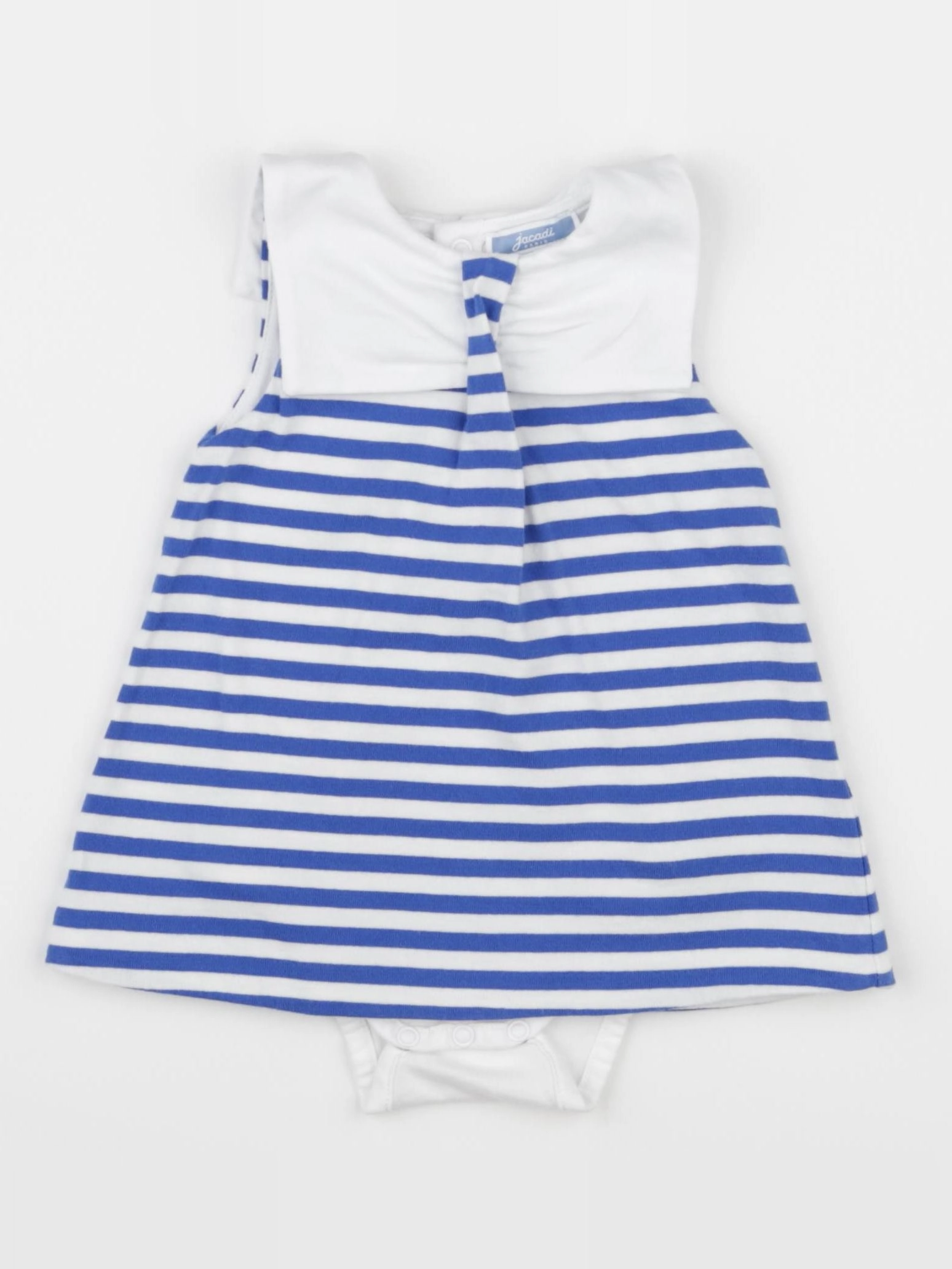 Jacadi - body robe bleu, blanc - 6 mois