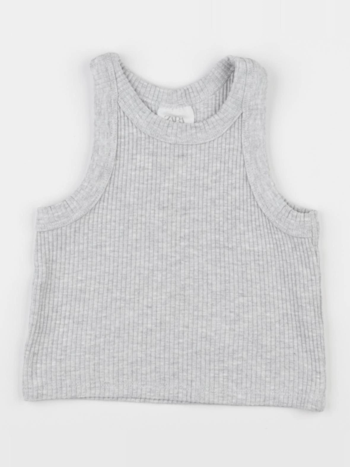 Zara - débardeur court gris - 6/7 ans