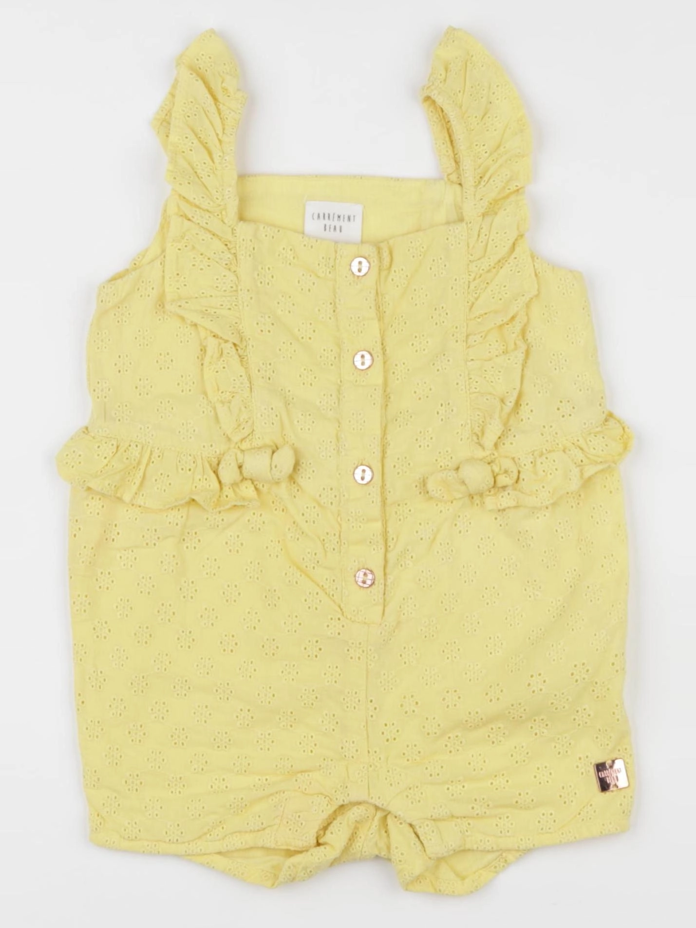Carrément Beau - combinaison jaune - 12 mois