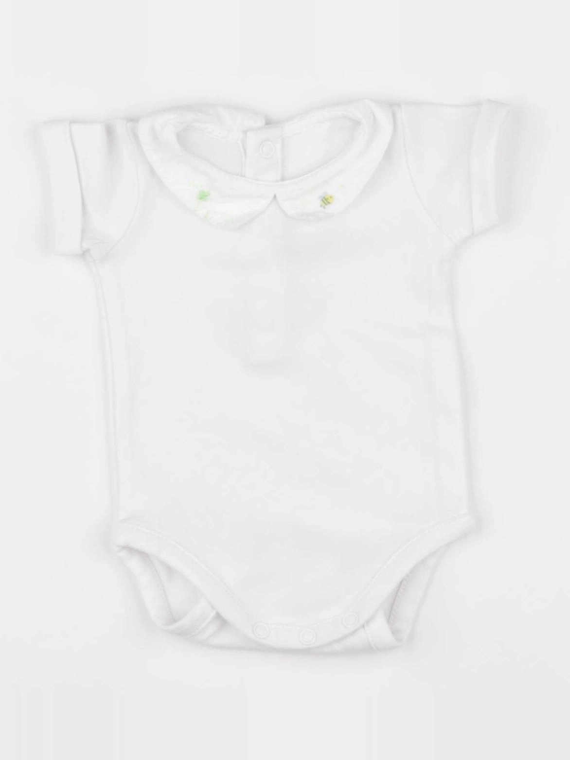 Jacadi - body à col blanc - 1 mois
