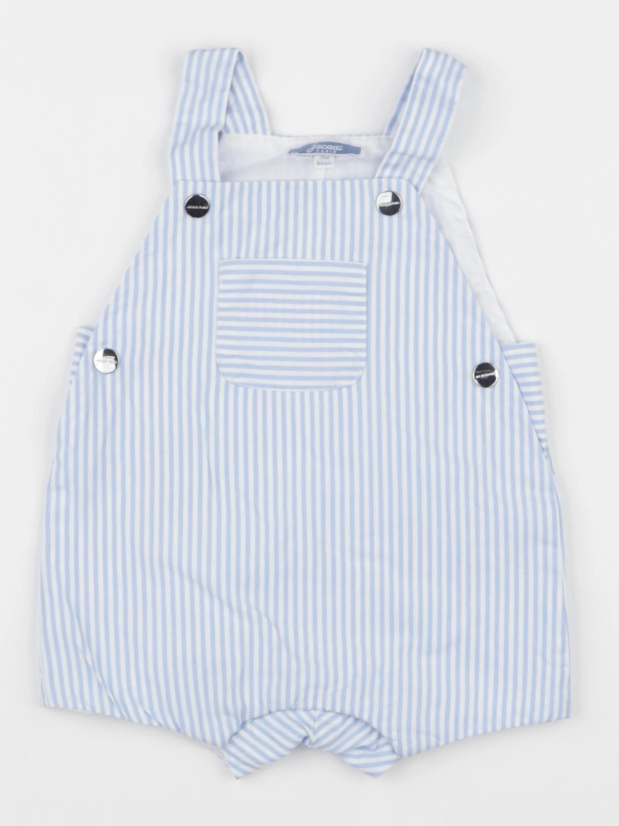 Jacadi - salopette blanc, bleu - 3 mois