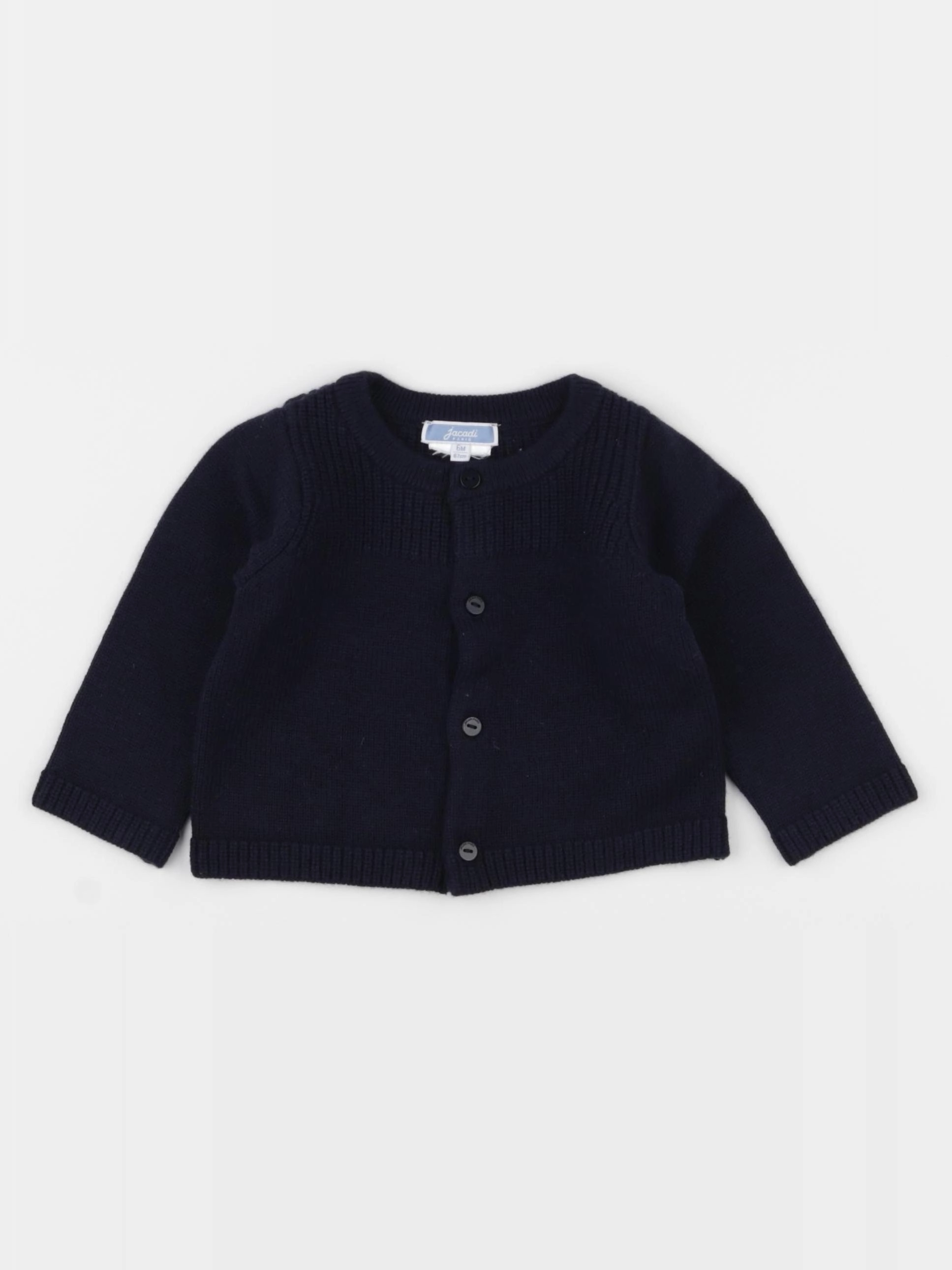 Jacadi - gilet bleu - 6 mois