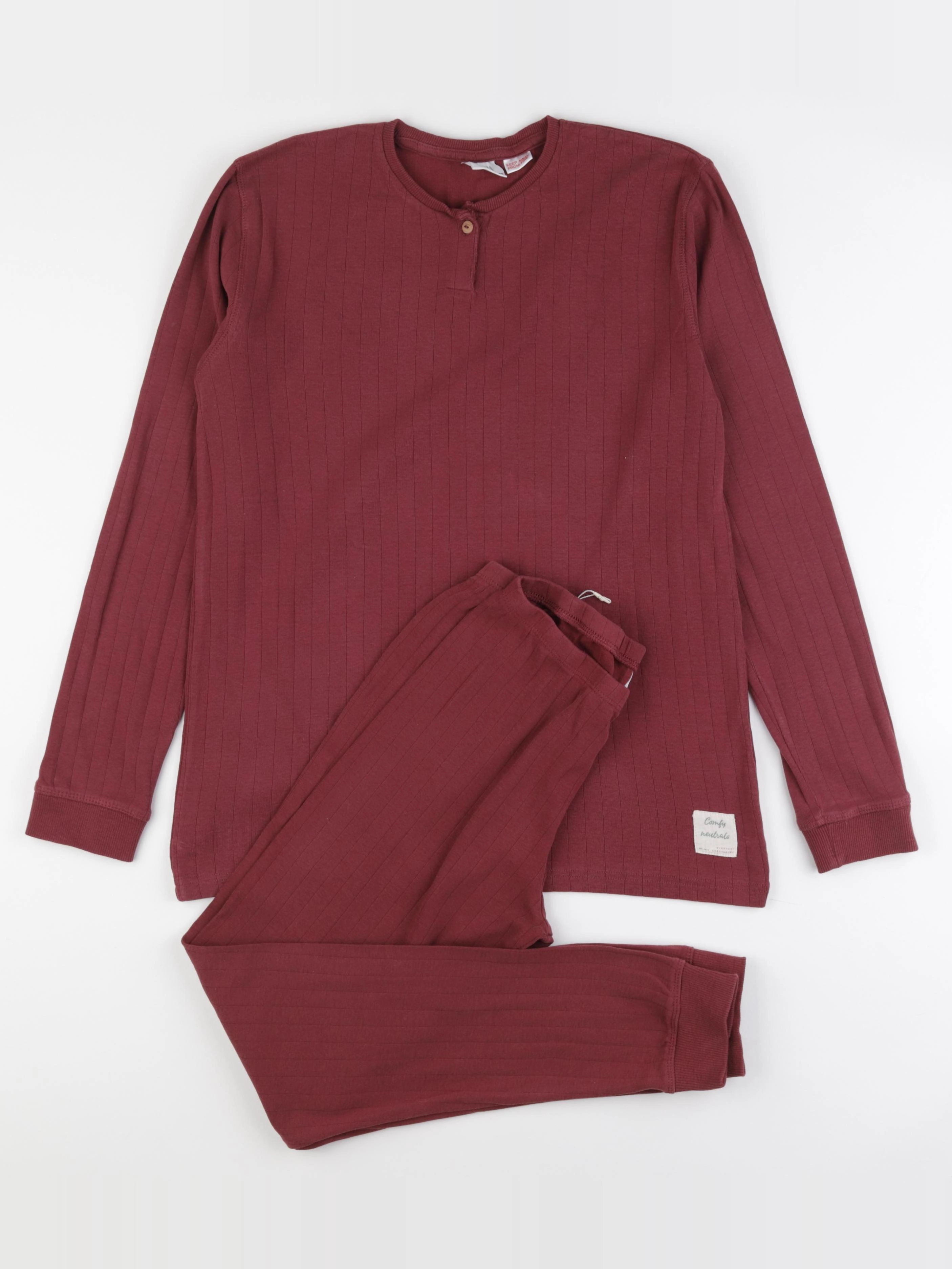 Zara - pyjama coton rouge - 13/14 ans
