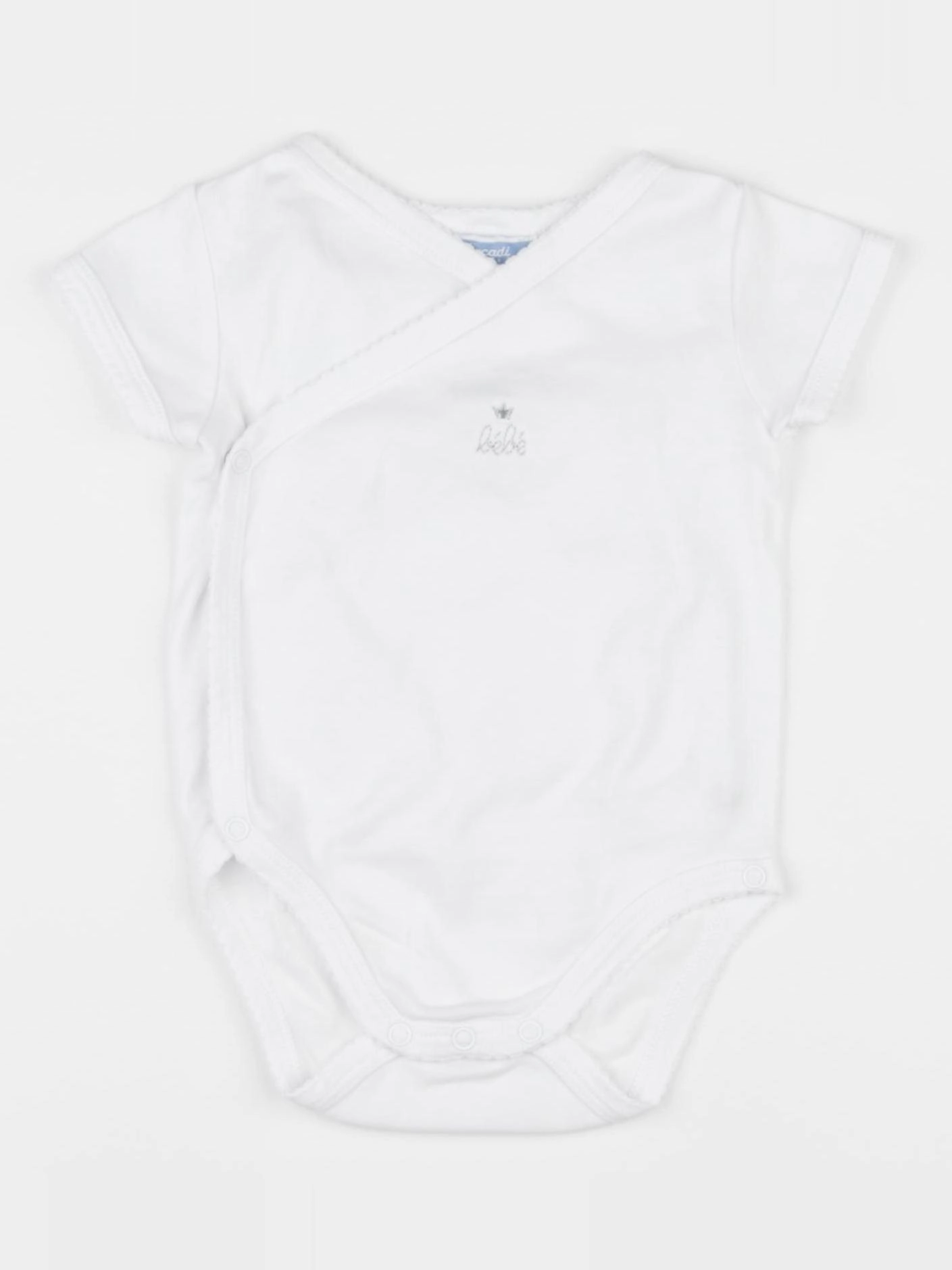 Jacadi - body blanc, argent - 12 mois