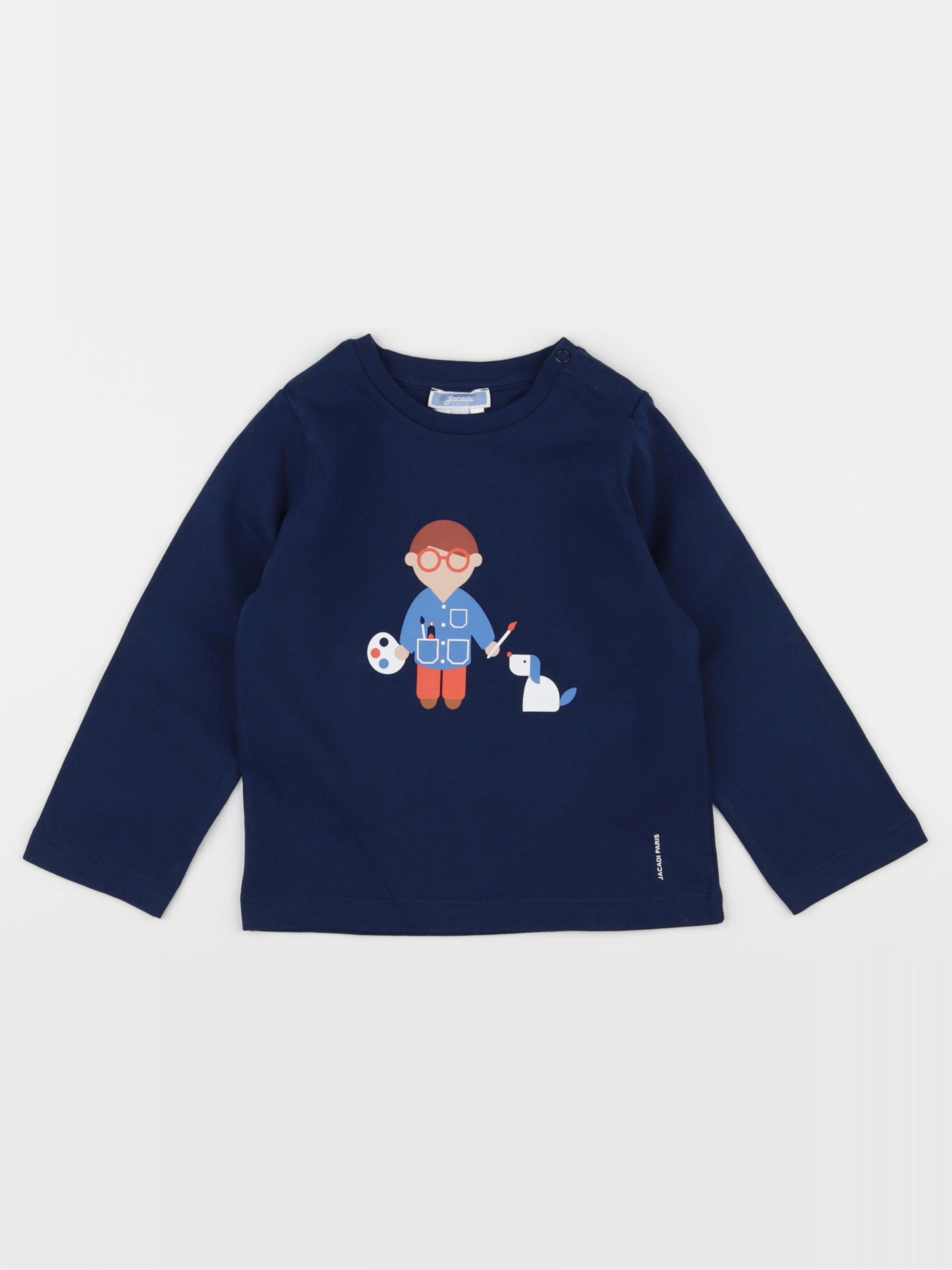 Jacadi - tee-shirt bleu - 36 mois