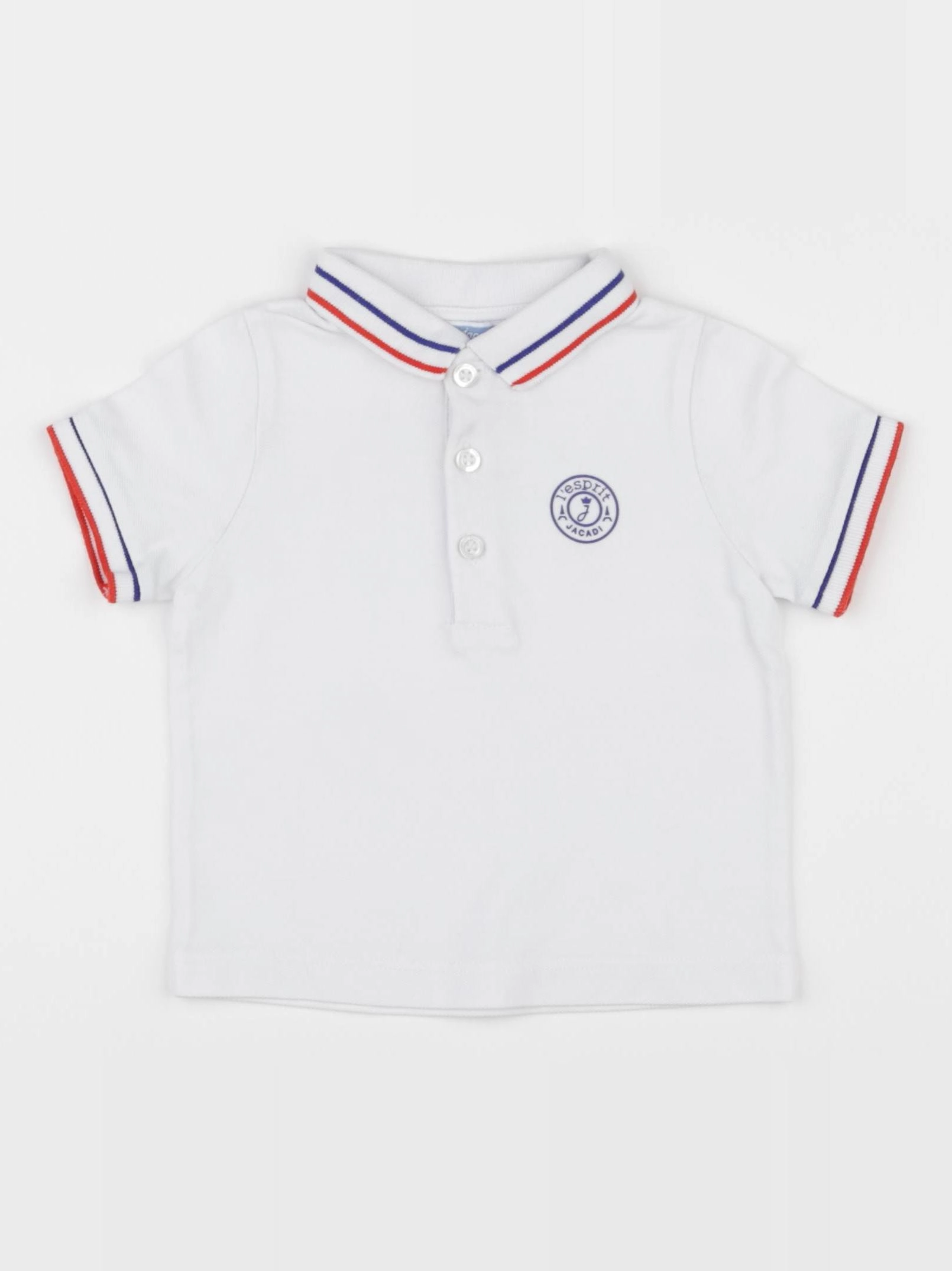 Jacadi - polo blanc, multicolore - 12 mois