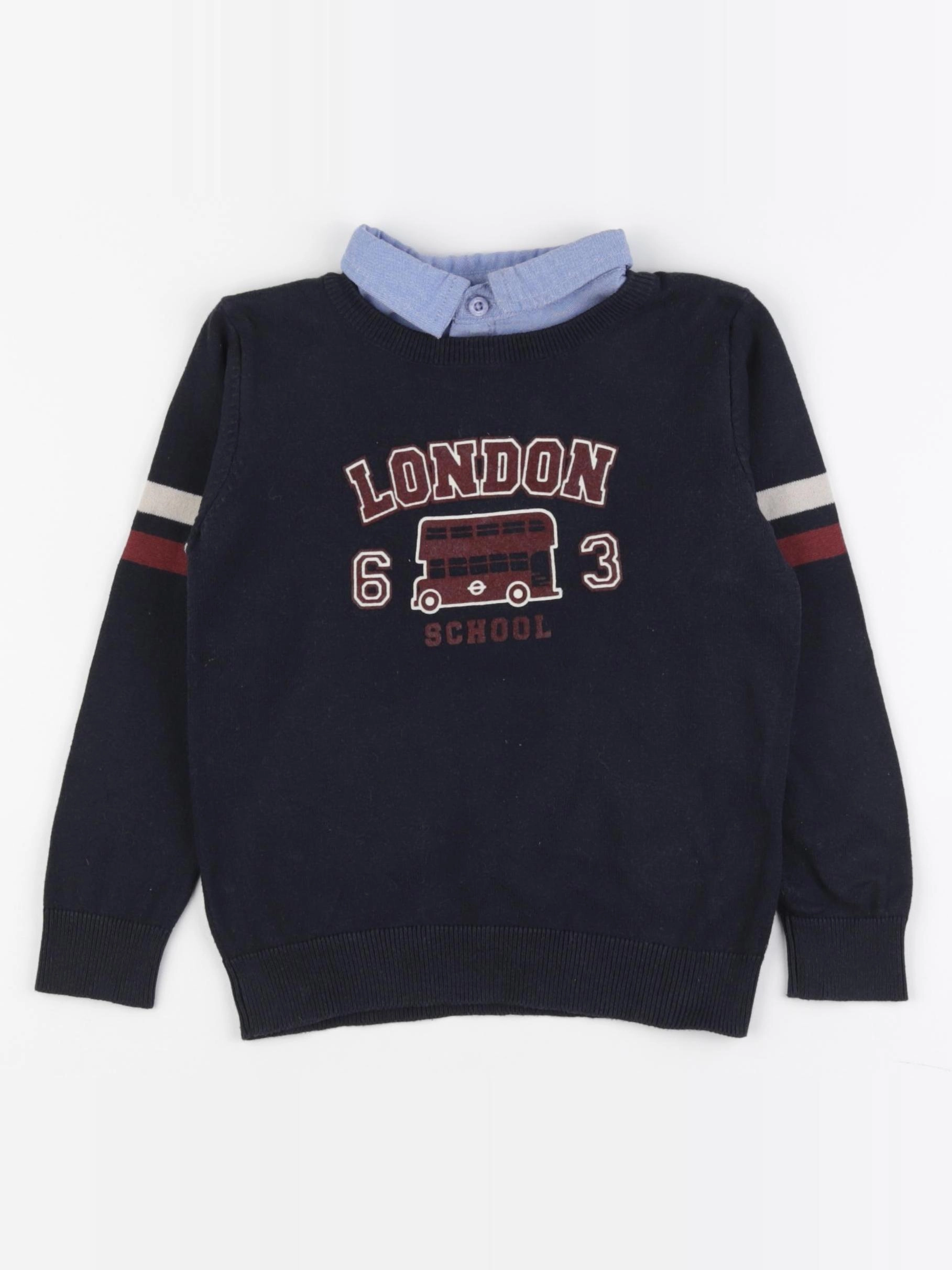 Vertbaudet - pull bleu - 4 ans