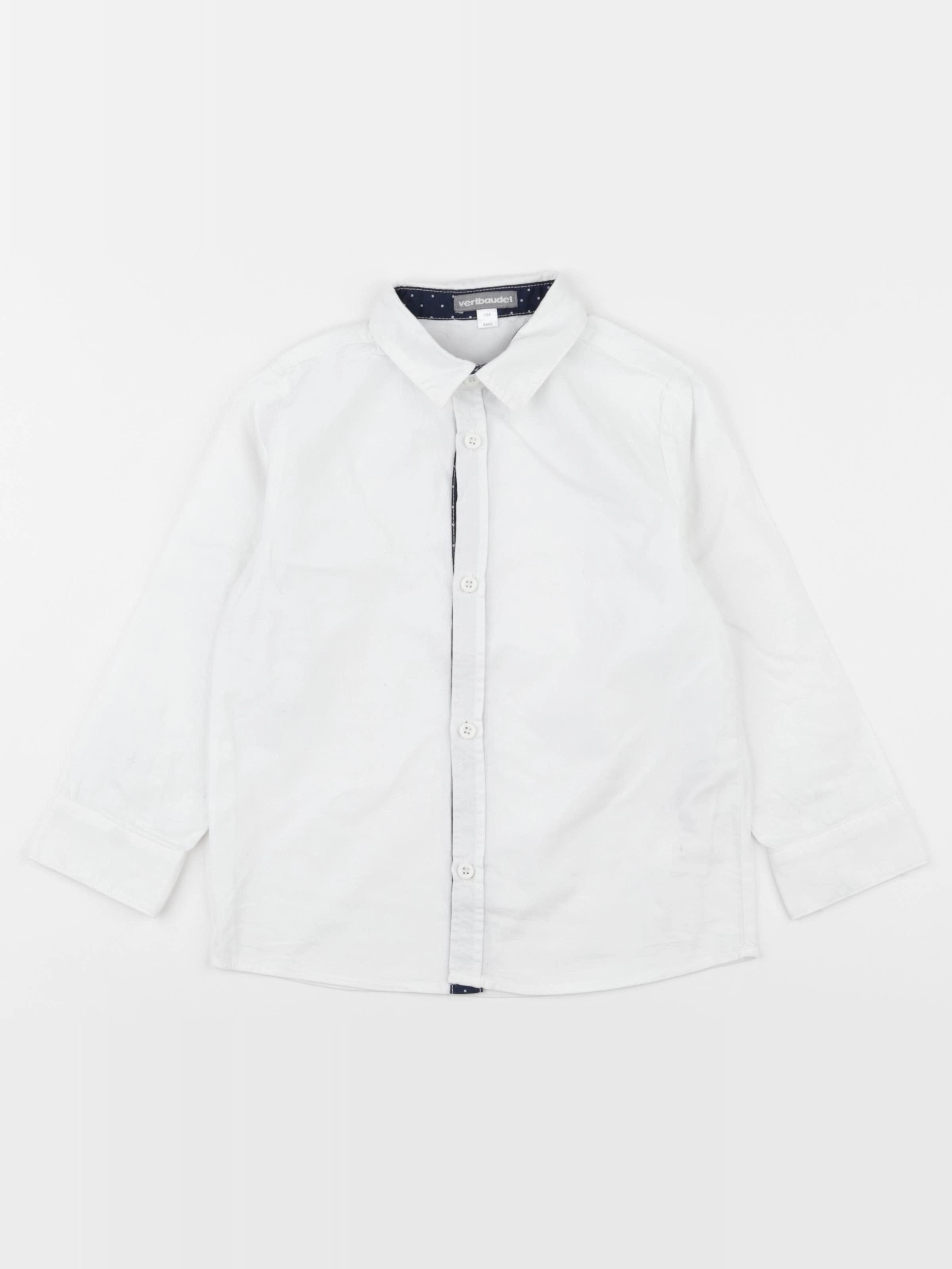 Vertbaudet - chemise blanc - 4 ans