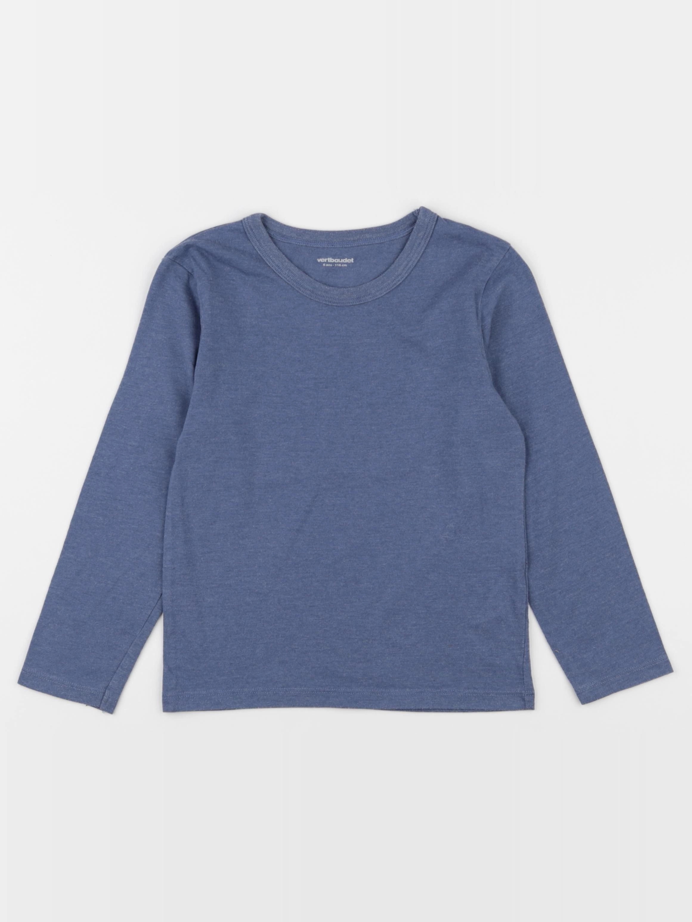 Vertbaudet - tee-shirt bleu - 6 ans