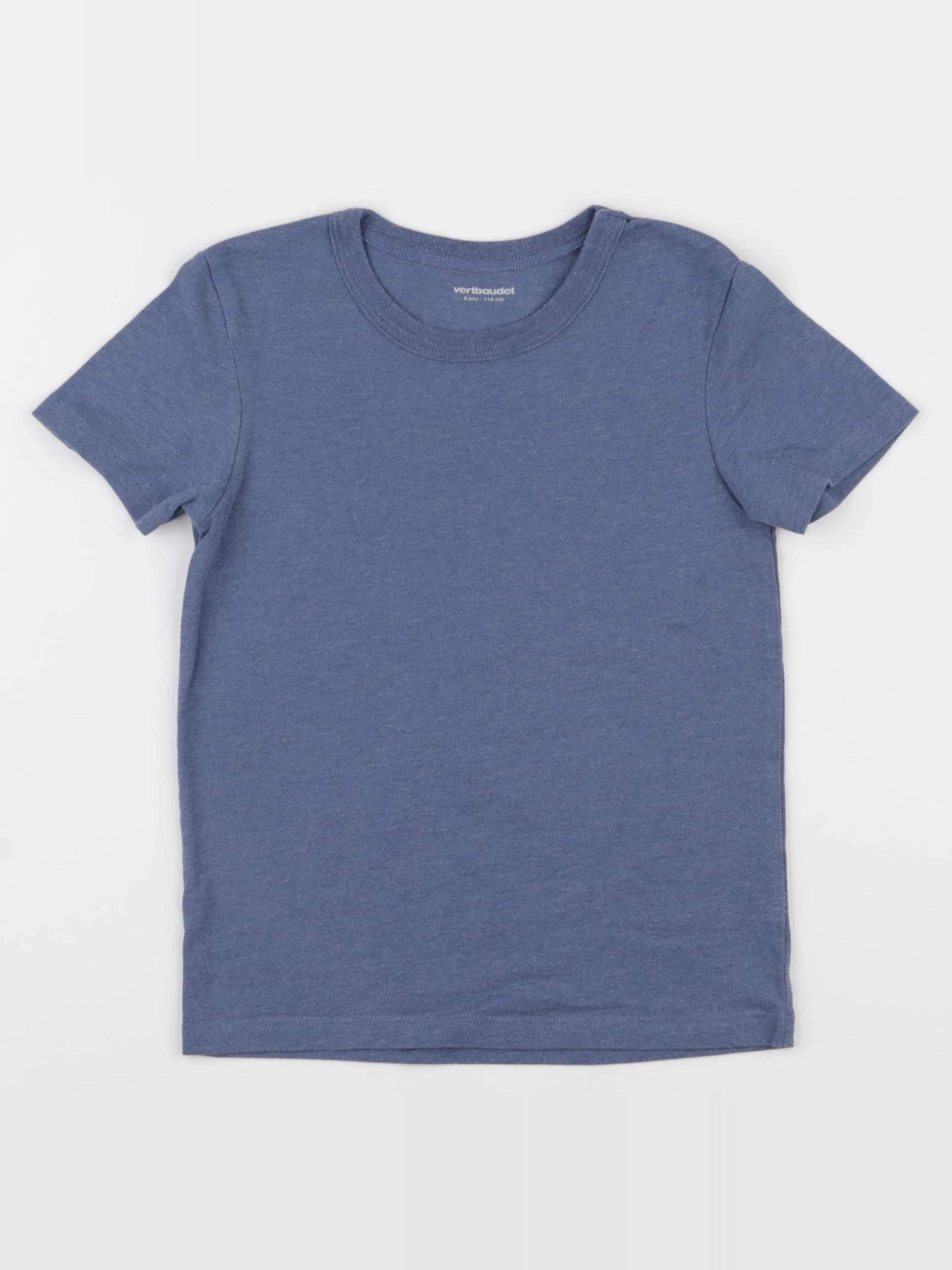 Vertbaudet - tee-shirt bleu - 6 ans