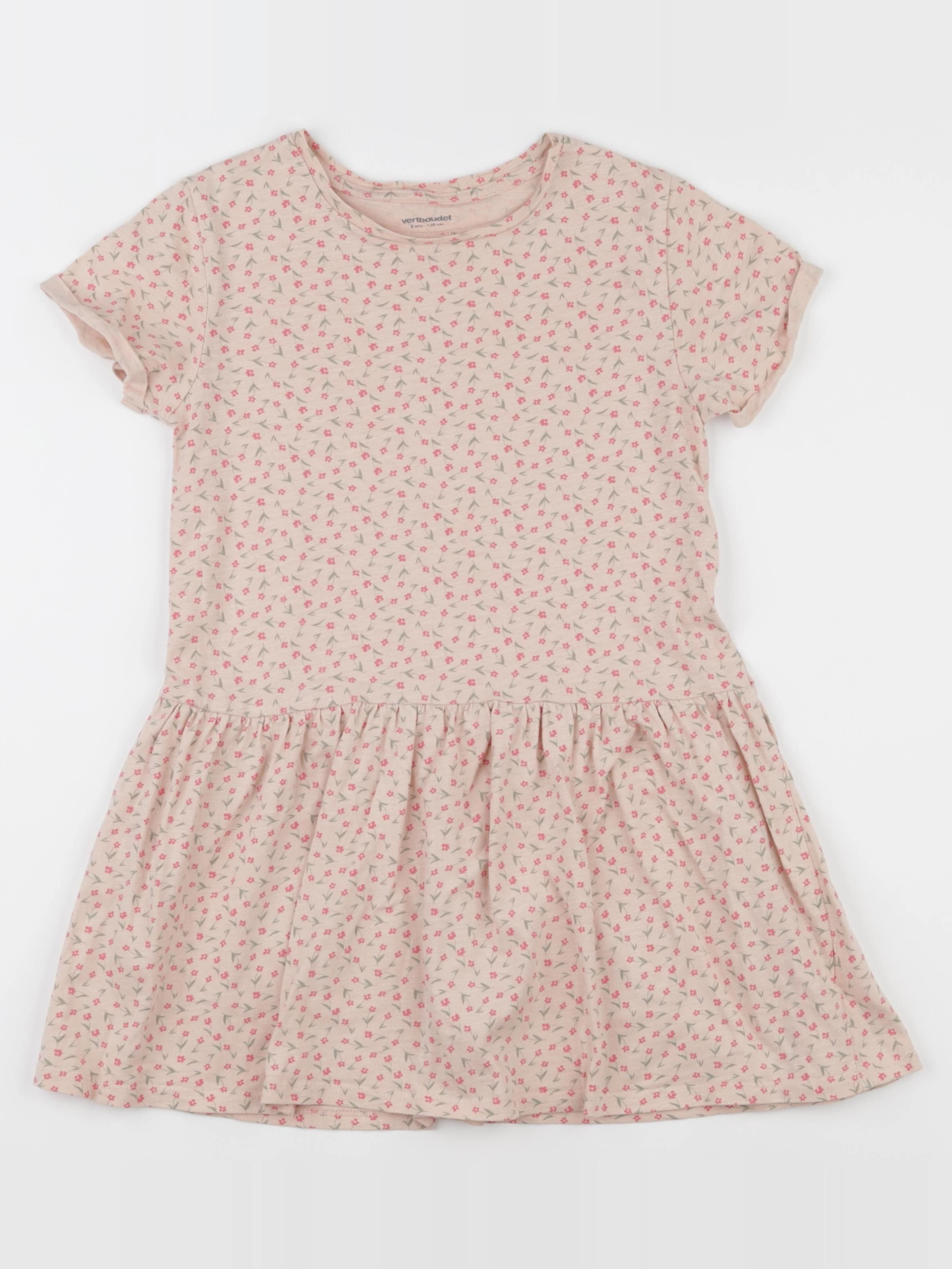 Vertbaudet - robe rose - 8 ans