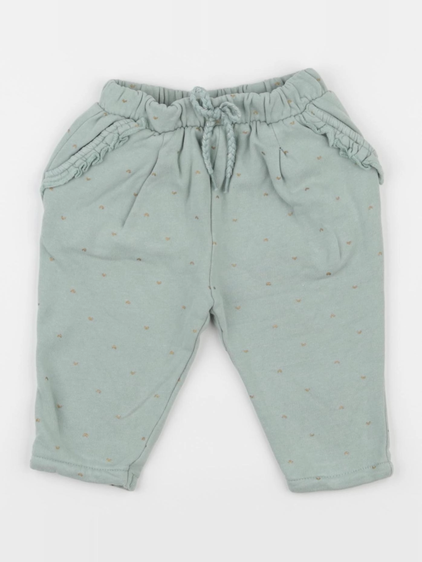 Vertbaudet - pantalon vert - 6 mois