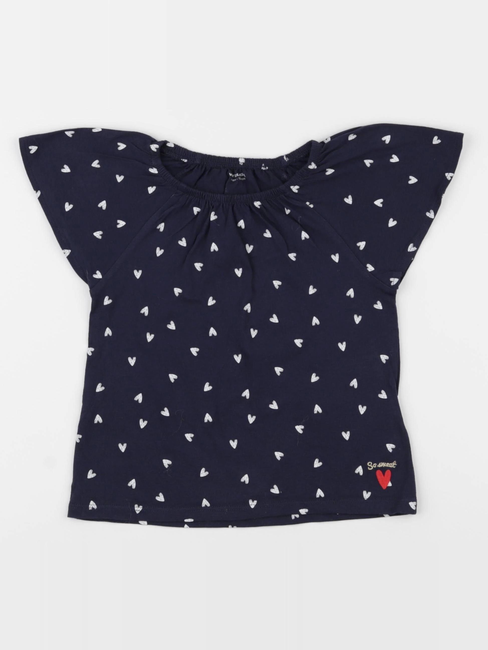 Vertbaudet - tee-shirt bleu - 4 ans
