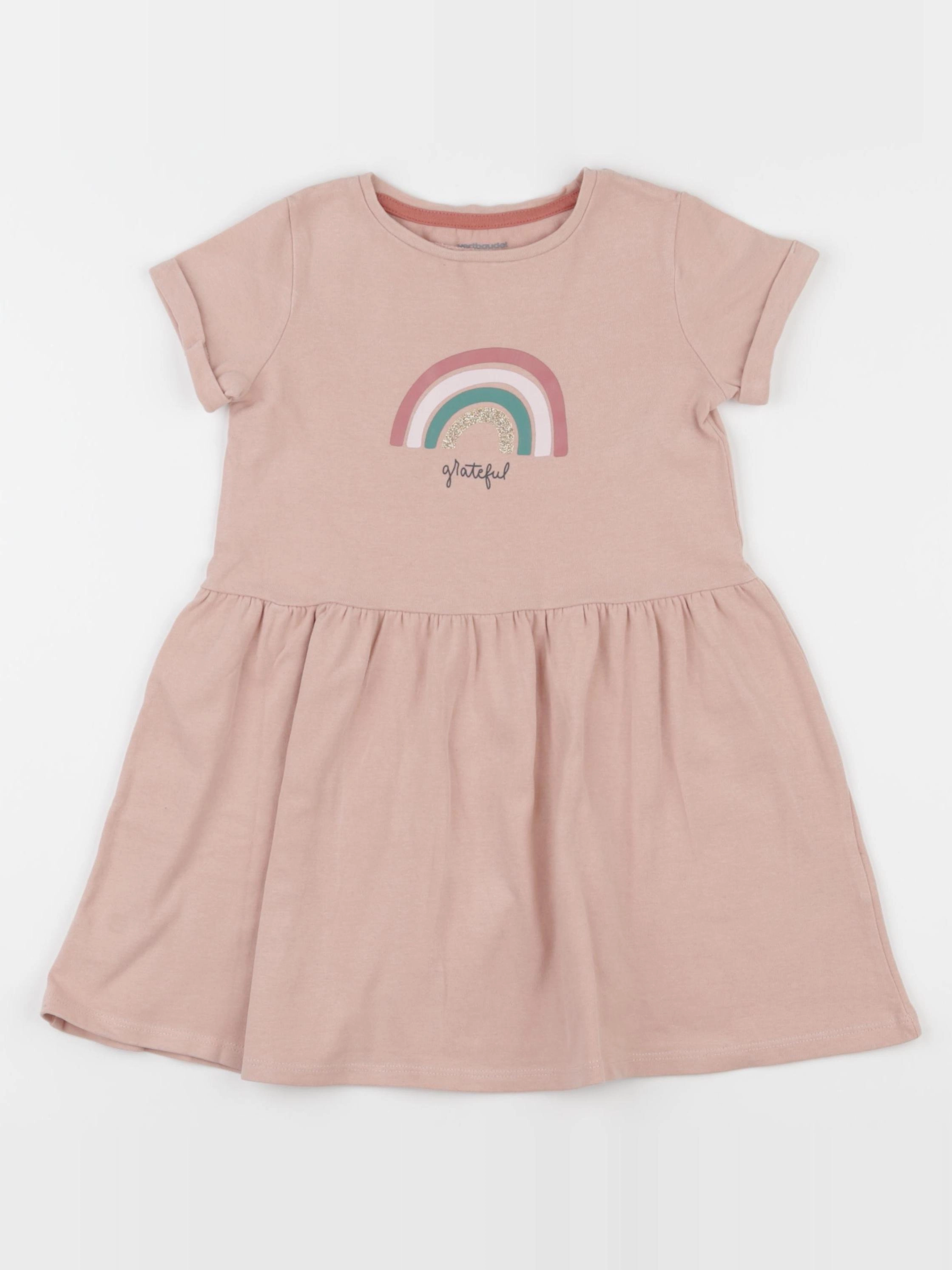 Vertbaudet - robe rose - 4 ans