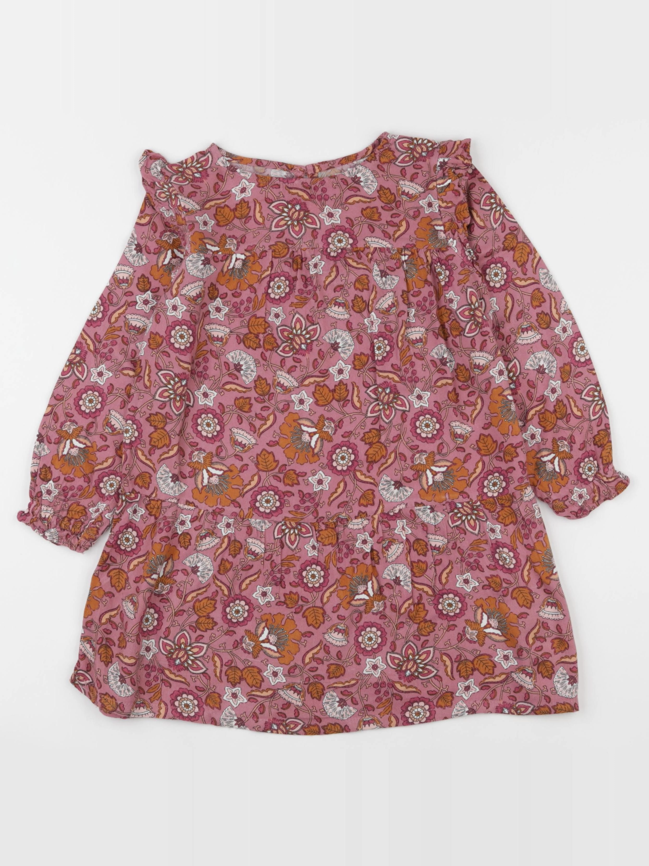 Vertbaudet - robe multicolore - 4 ans