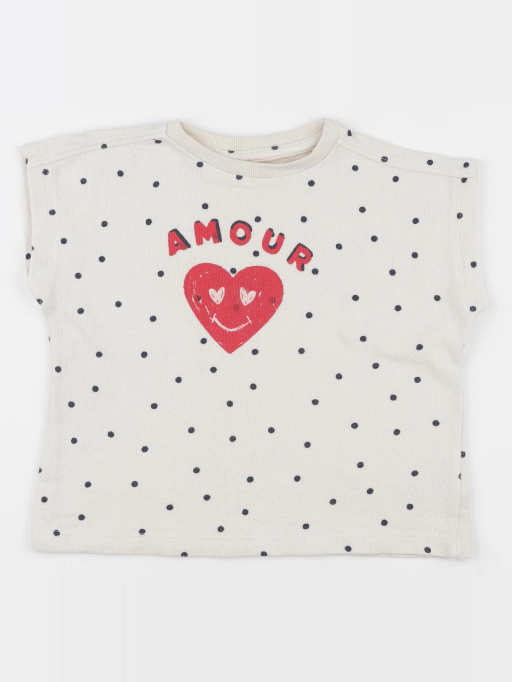 Vertbaudet - tee-shirt beige - 4 ans