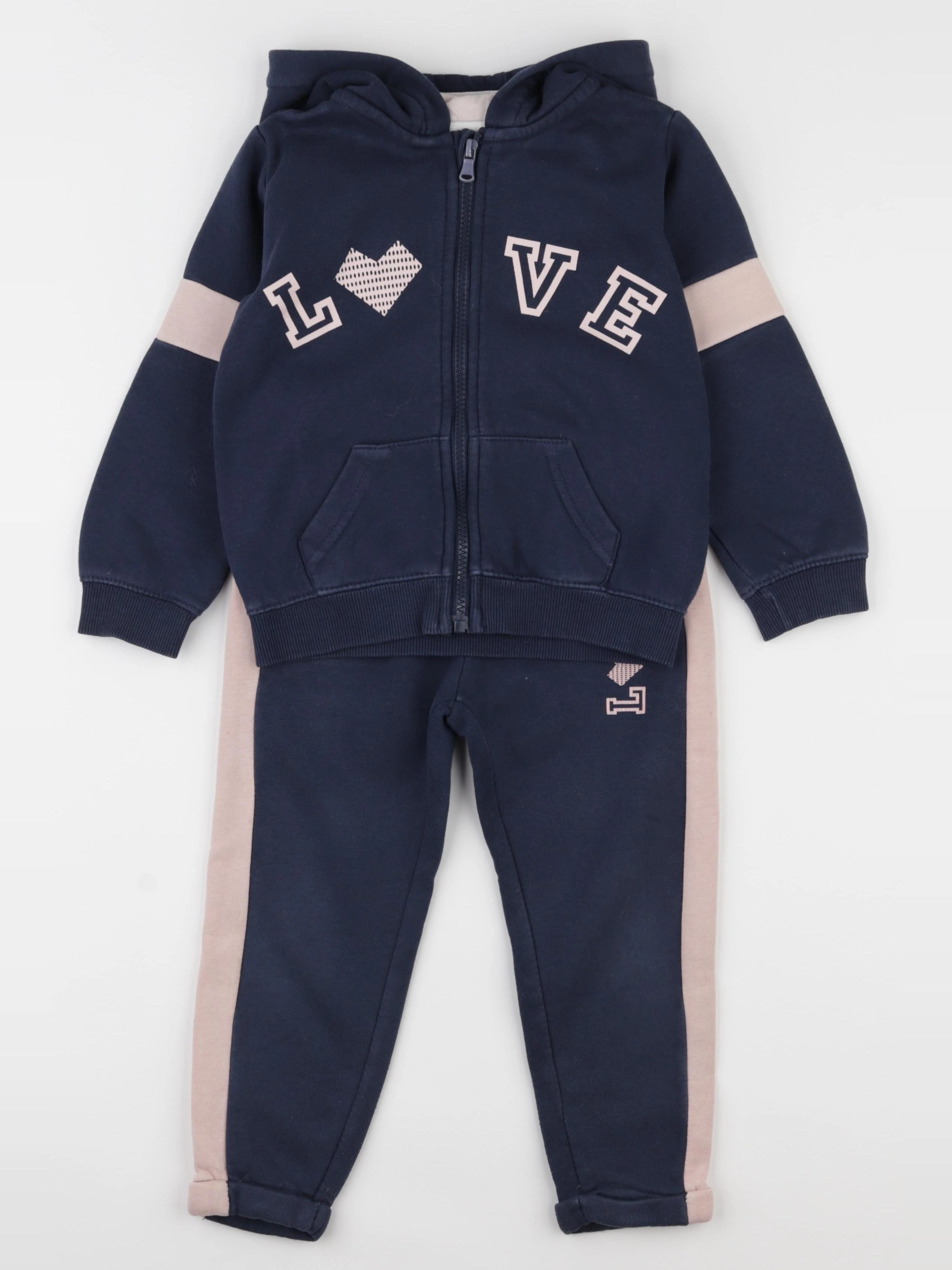 Vertbaudet - ensemble bleu - 4 ans