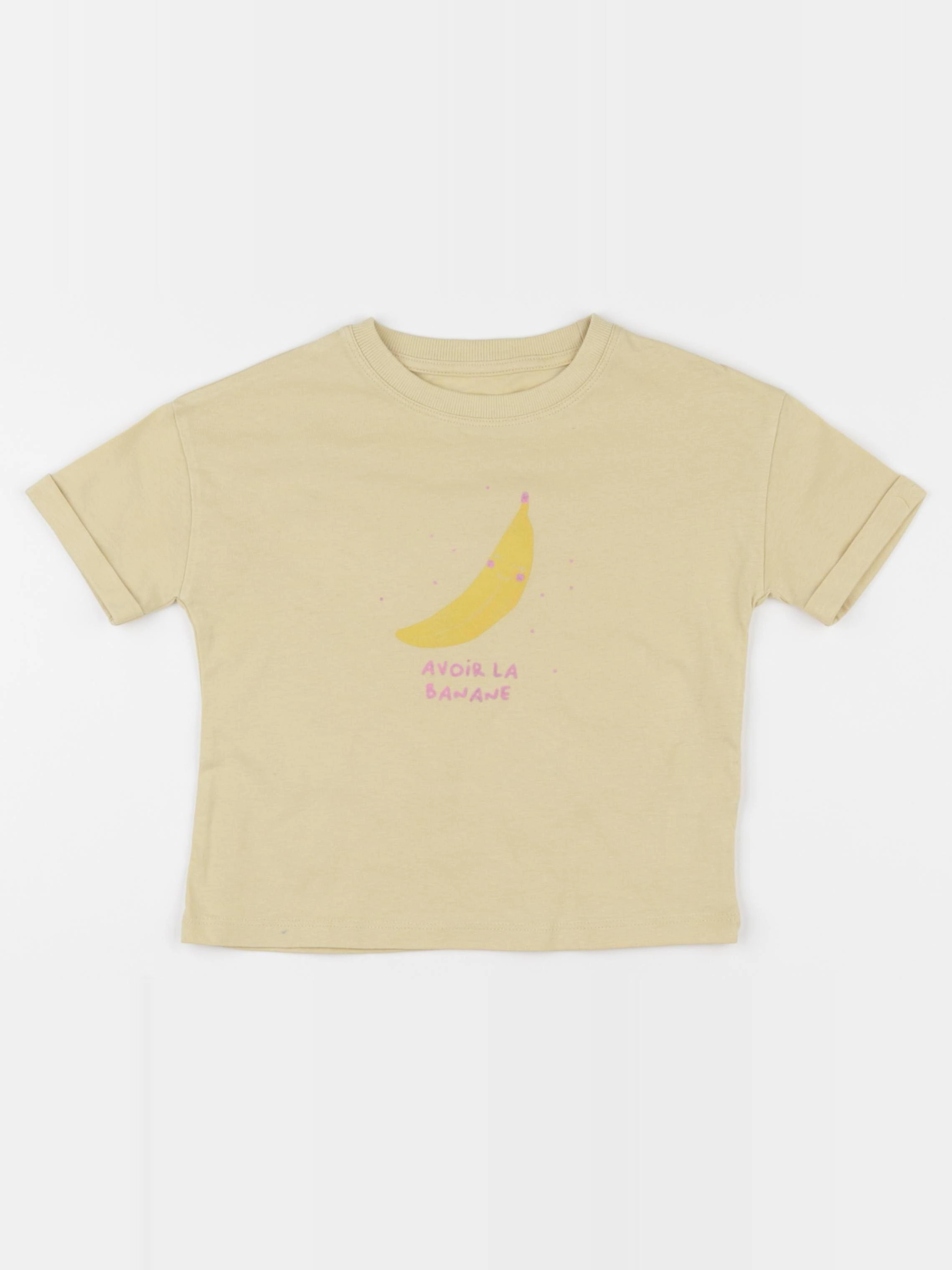Vertbaudet - tee-shirt jaune - 4 ans