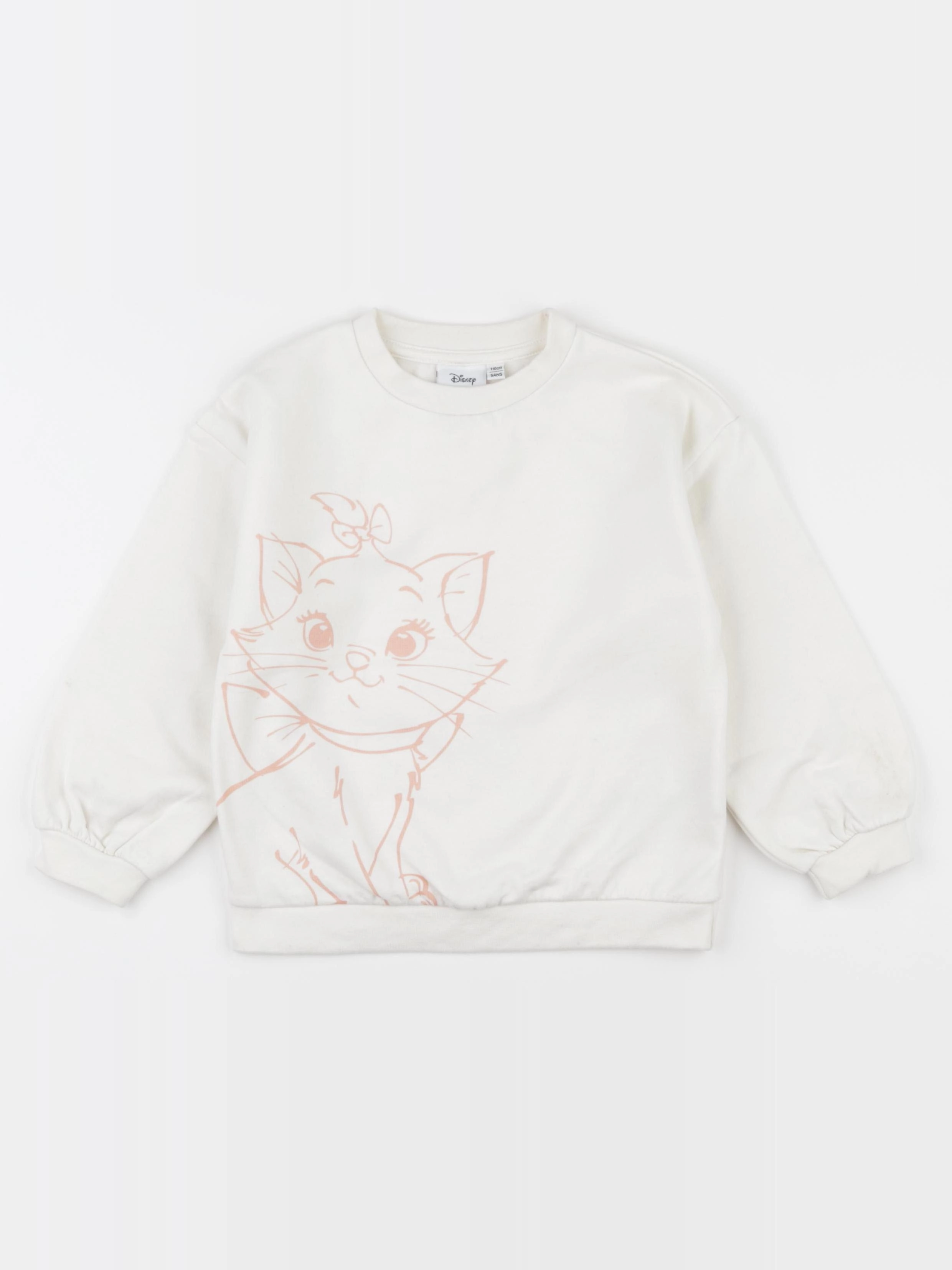Vertbaudet - sweat blanc - 5 ans