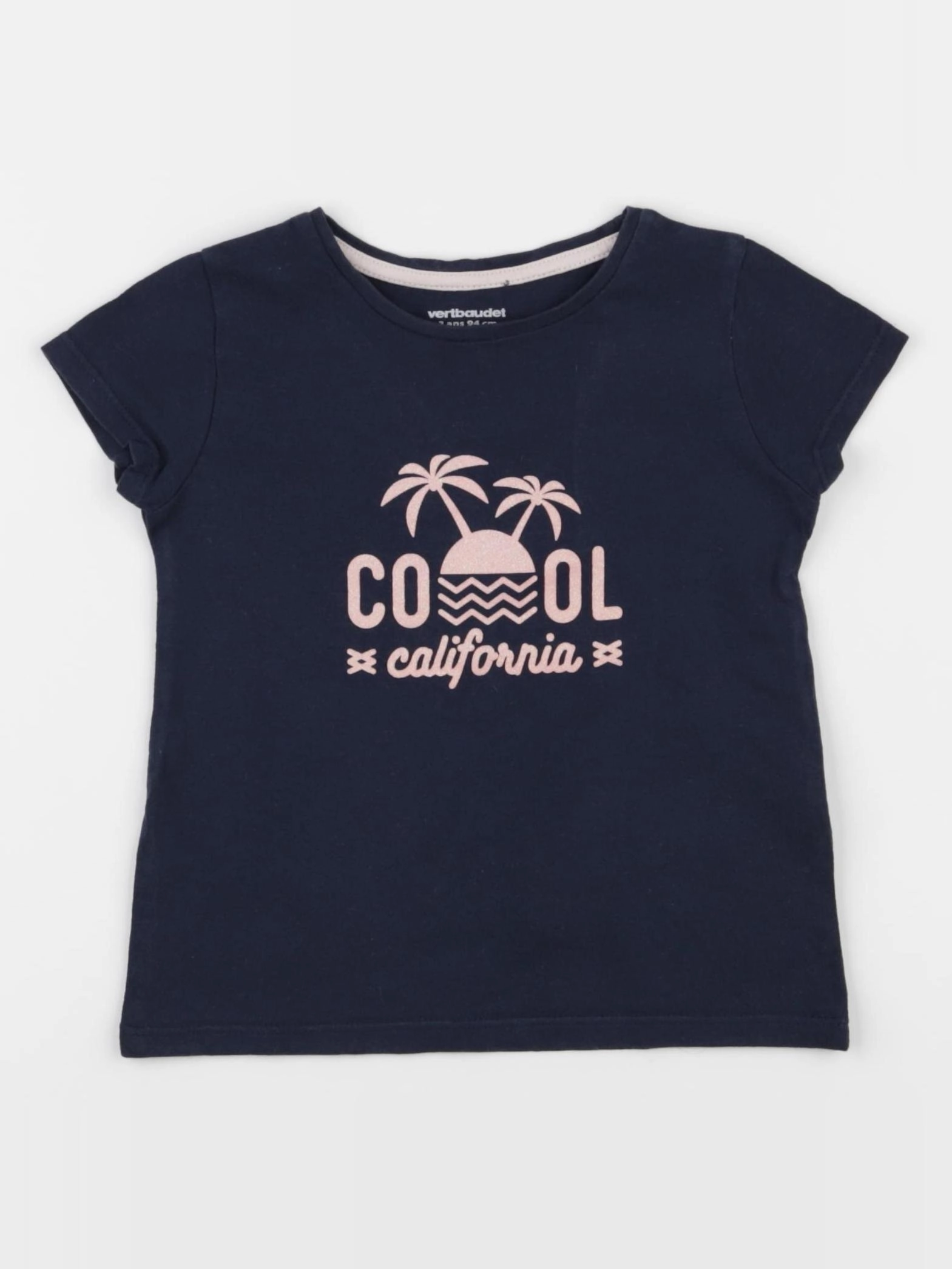 Vertbaudet - tee-shirt bleu - 3 ans