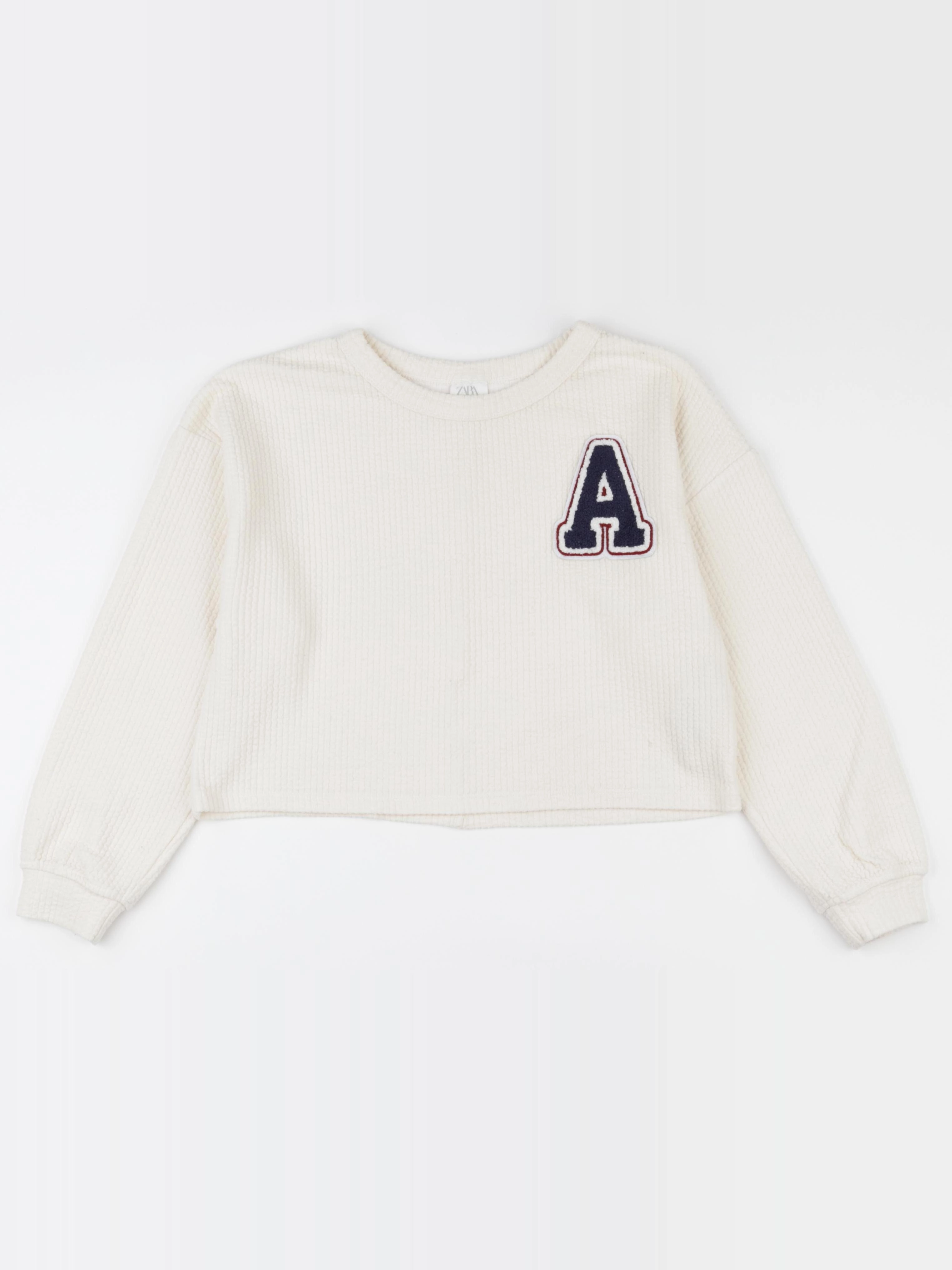 Zara - sweat court beige - 9/10 ans
