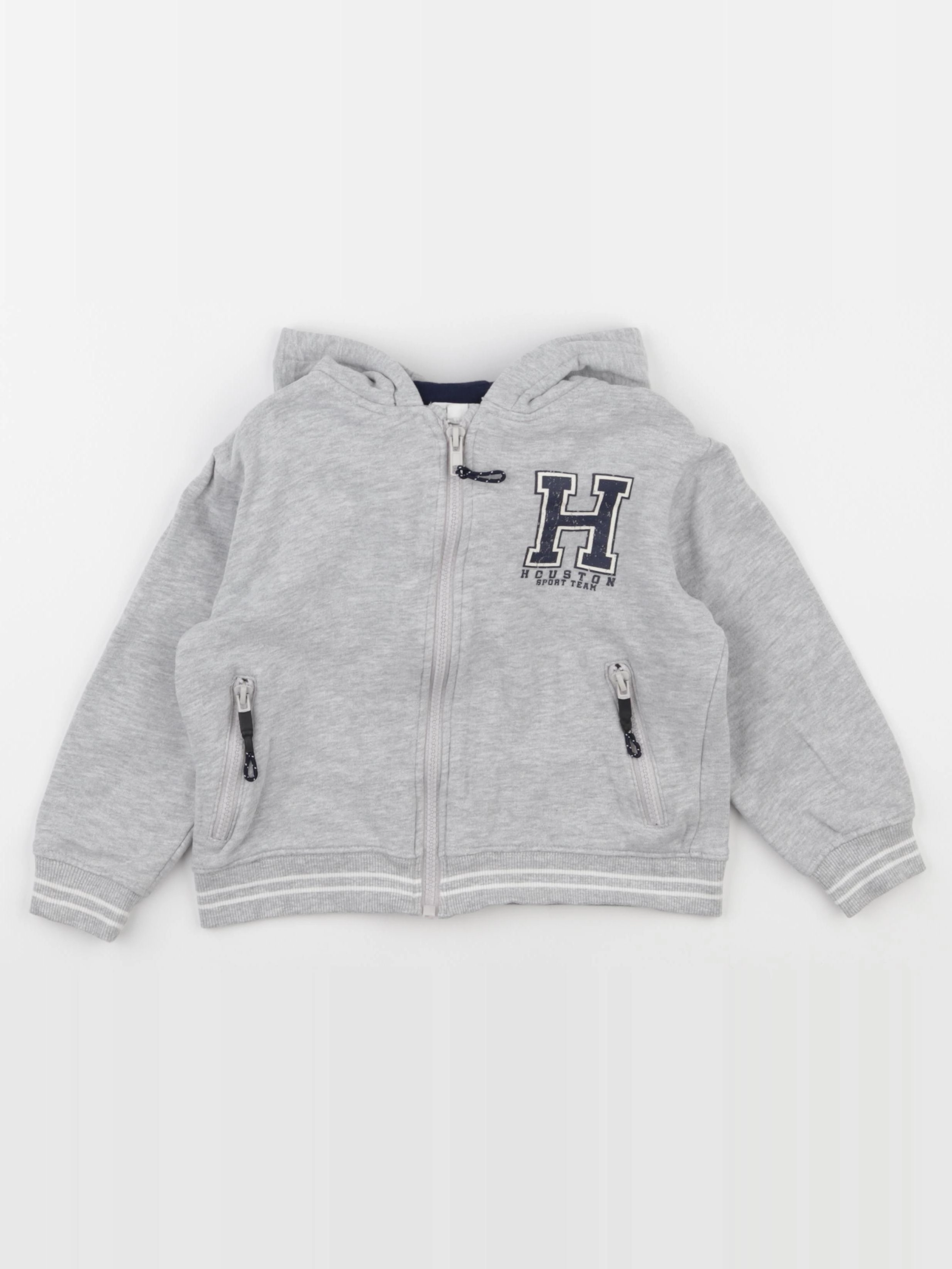Vertbaudet - sweat gris - 5 ans