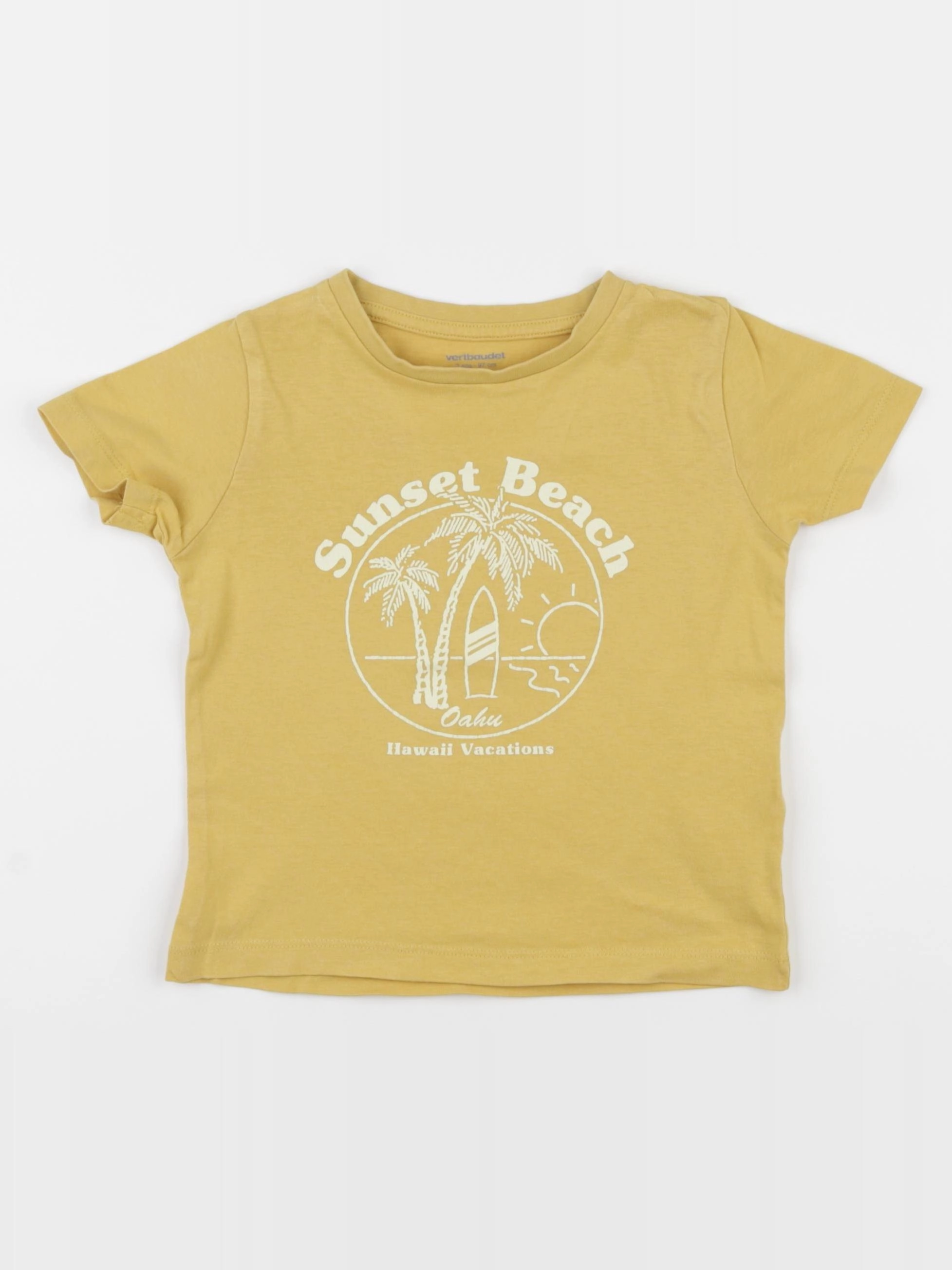 Vertbaudet - tee-shirt jaune - 3 ans