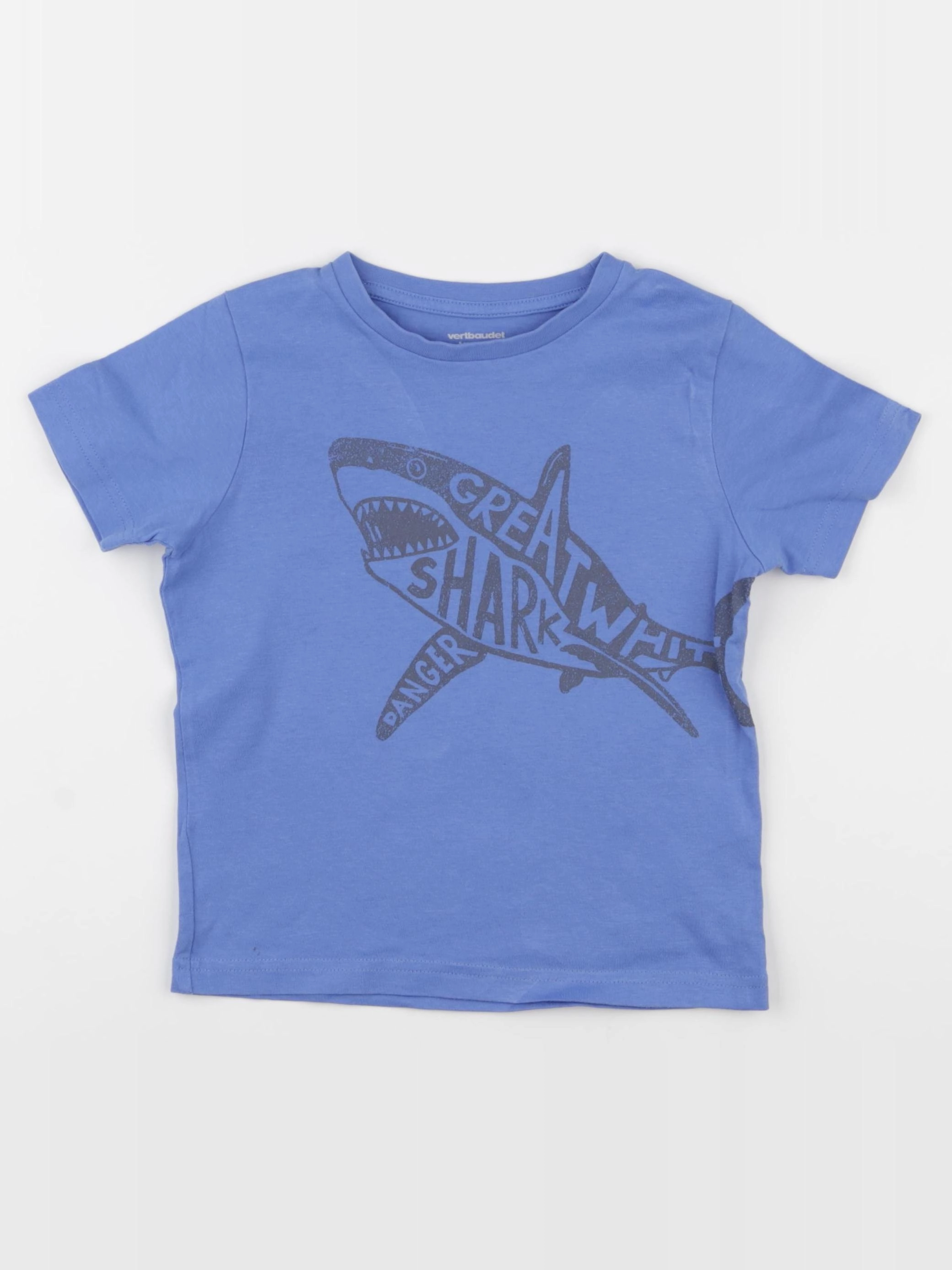 Vertbaudet - tee-shirt bleu - 5 ans