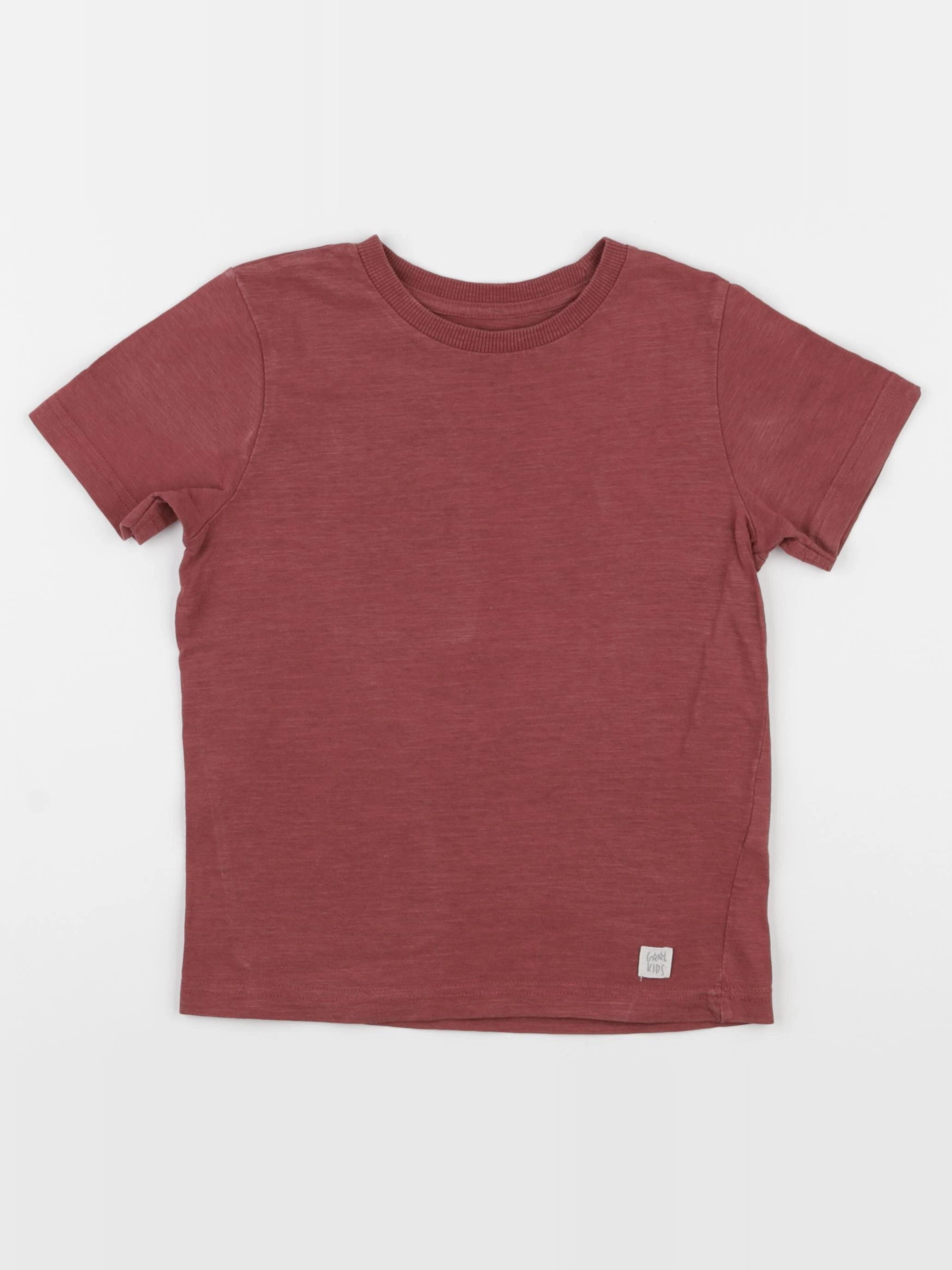 Vertbaudet - tee-shirt rouge - 5 ans