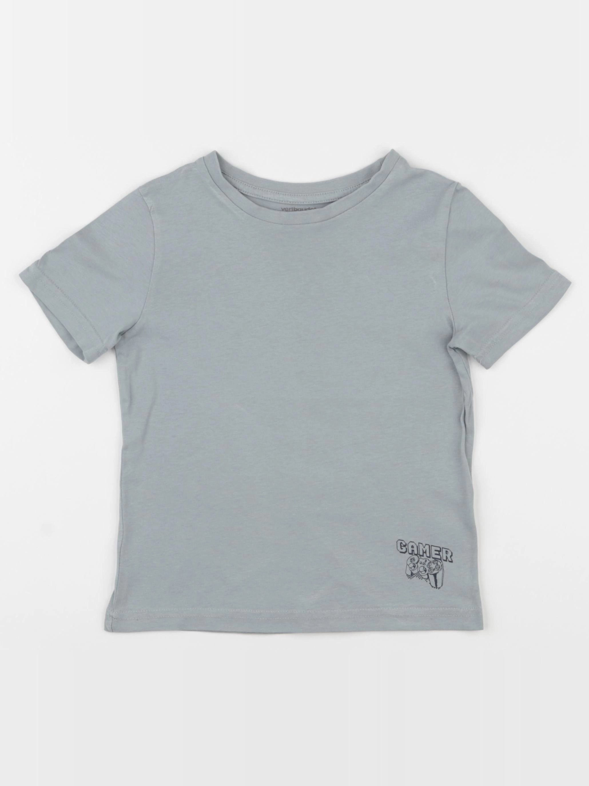Vertbaudet - tee-shirt bleu - 5 ans