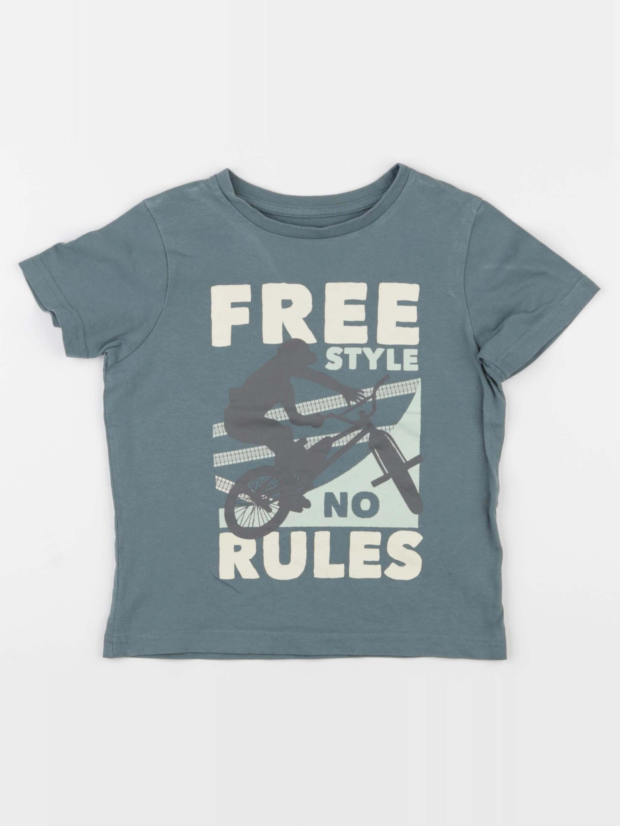 Vertbaudet - tee-shirt vert - 5 ans