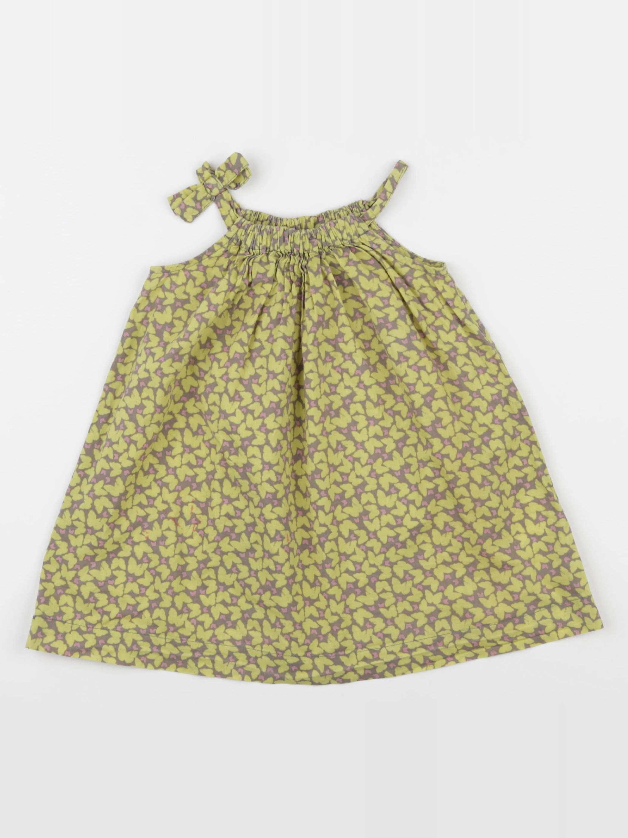 Vertbaudet - robe vert - 2 ans