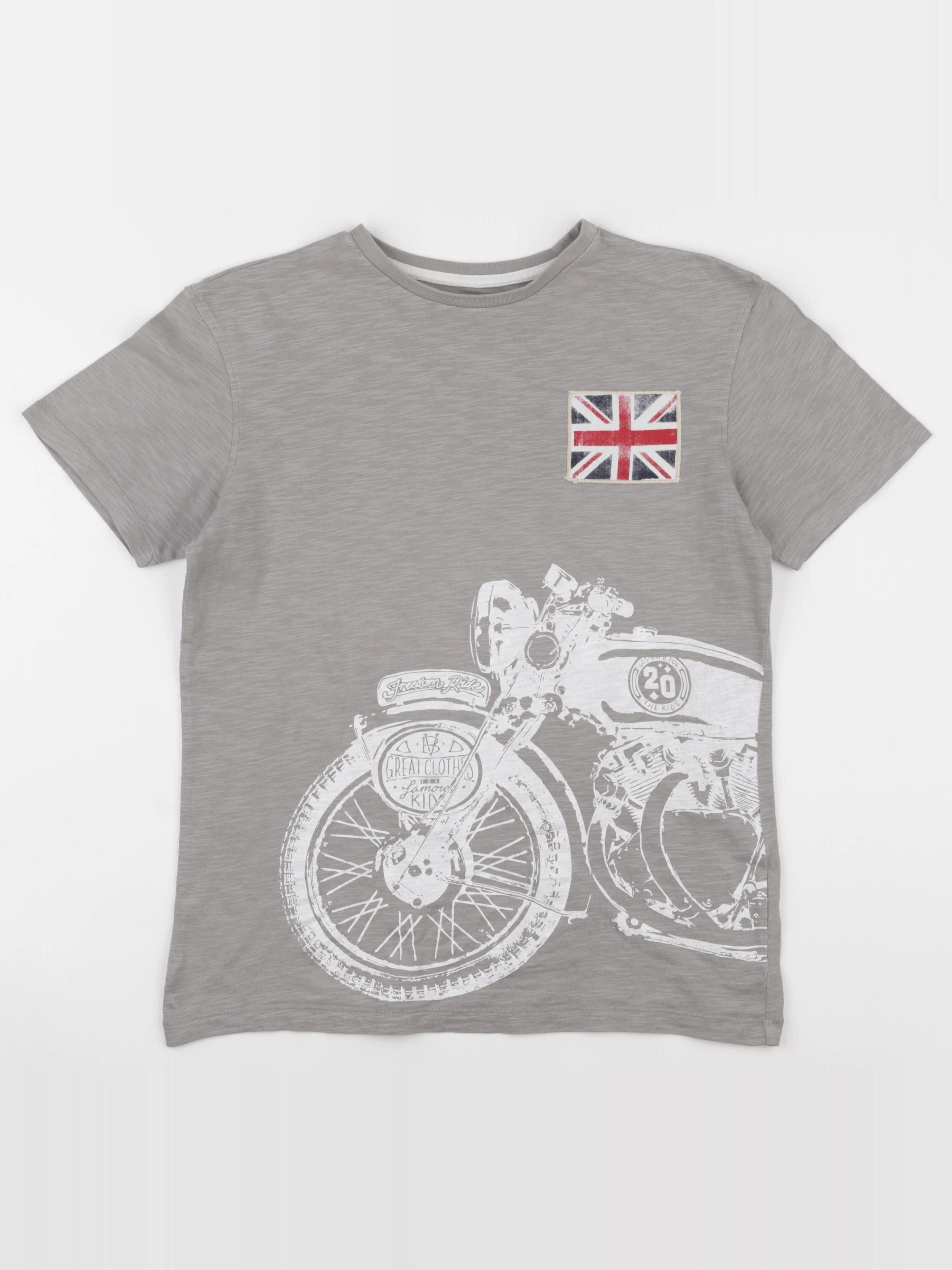 Vertbaudet - tee-shirt gris - 12 ans