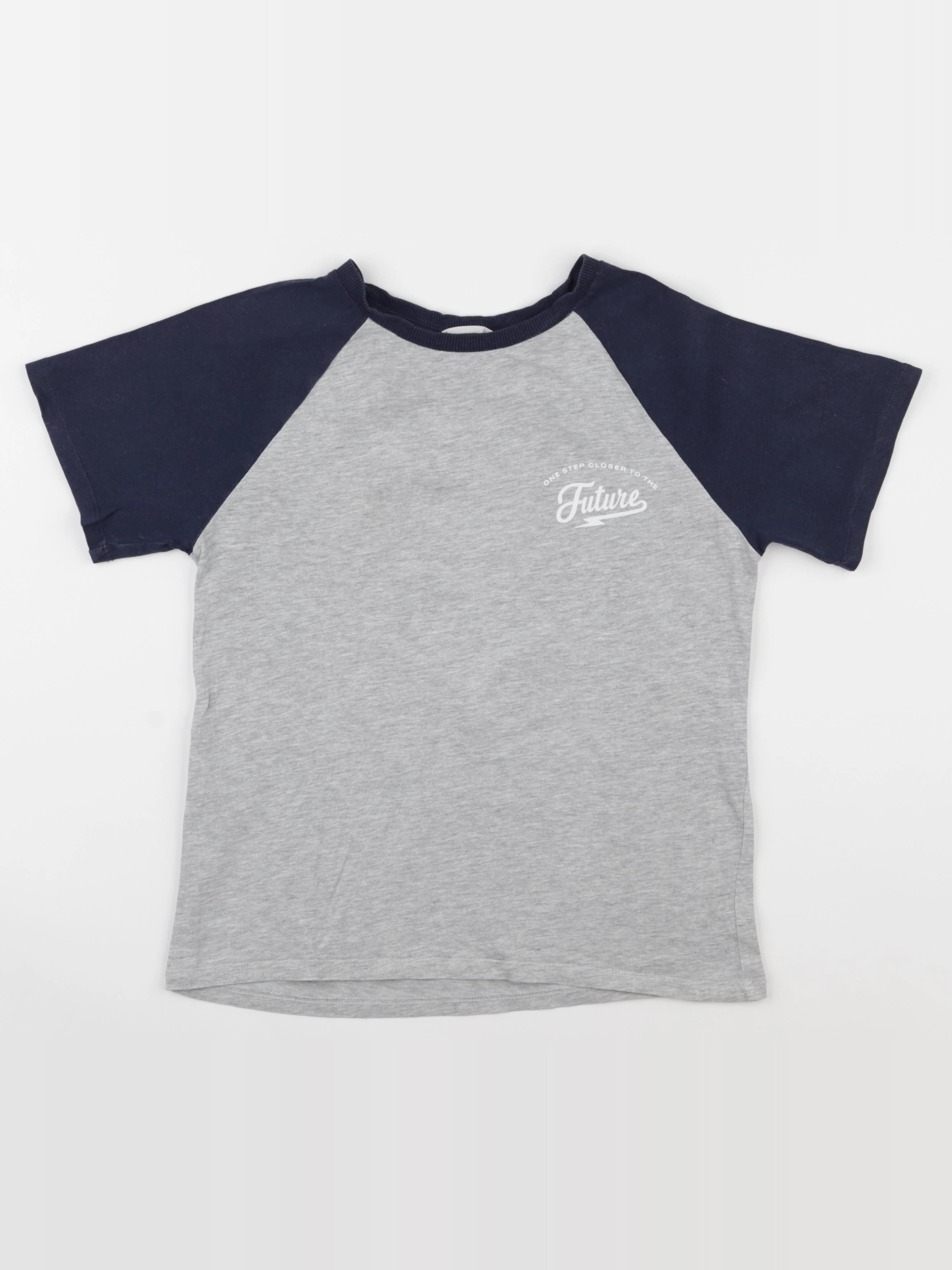 Mango - tee-shirt gris - 9/10 ans