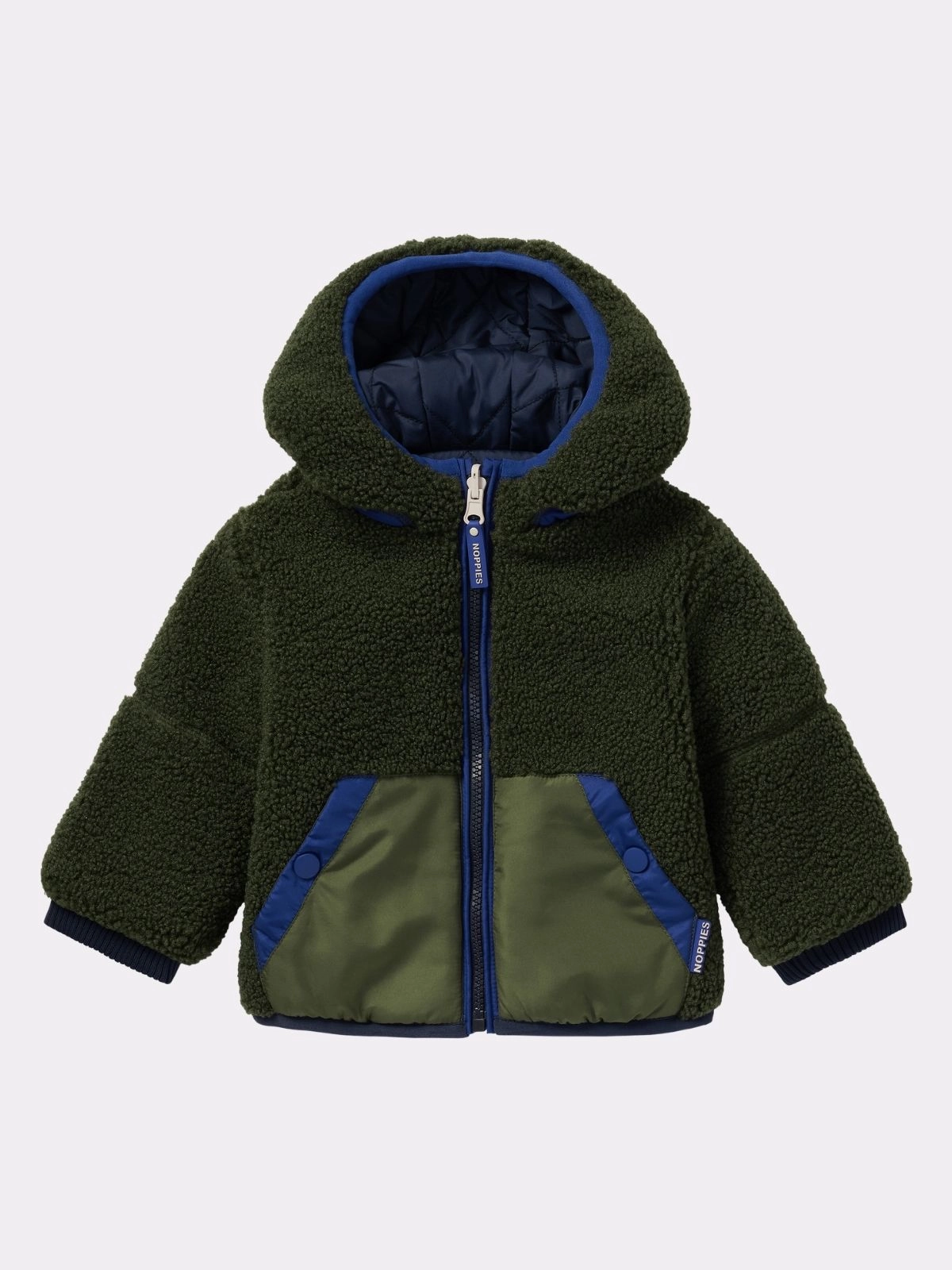 Noppies - veste réversible GORMAZ vert, bleu (neuf) - 9/12 mois