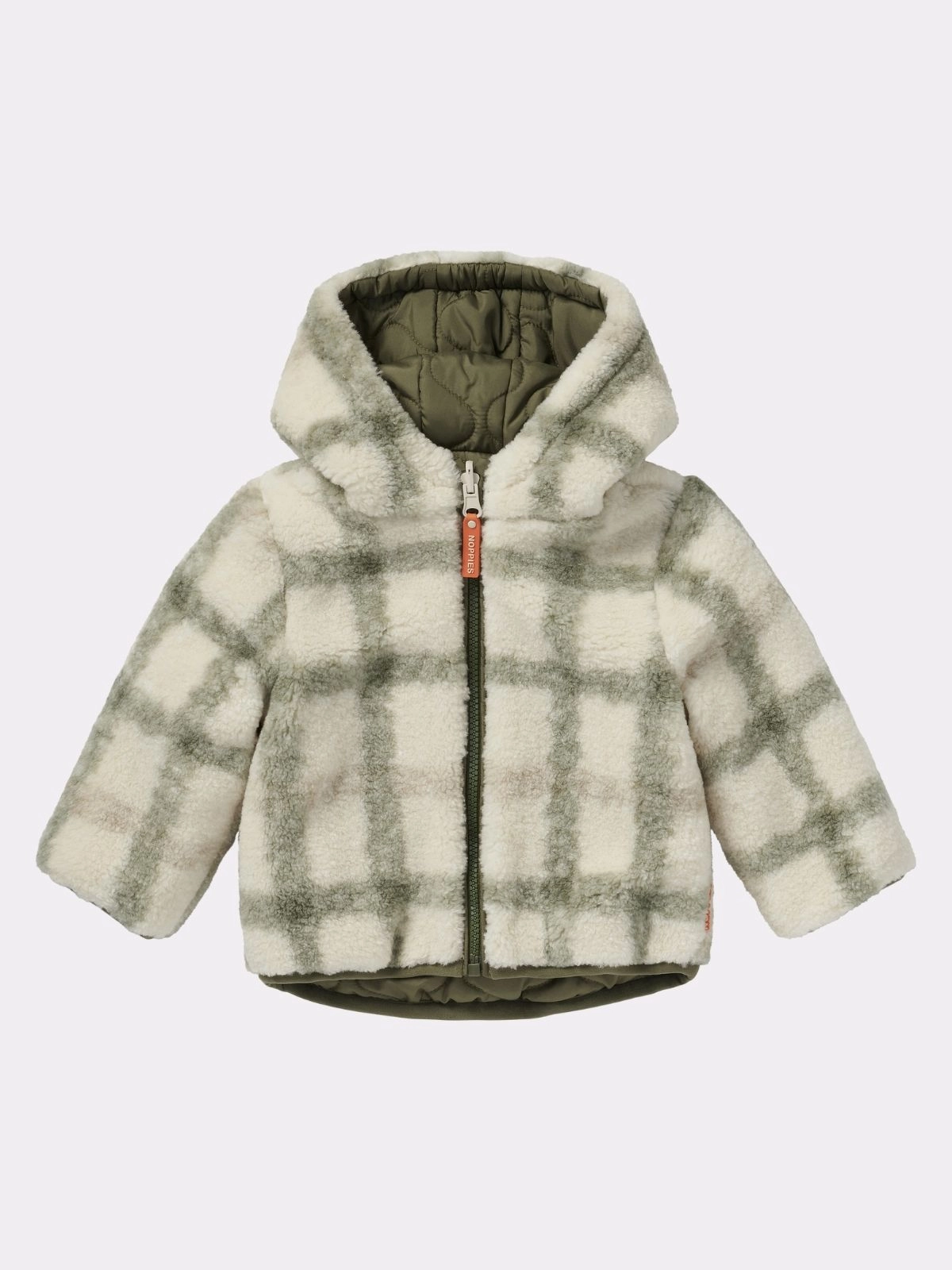 Noppies - veste réversible GALAR blanc, vert (neuf) - 12/18 mois