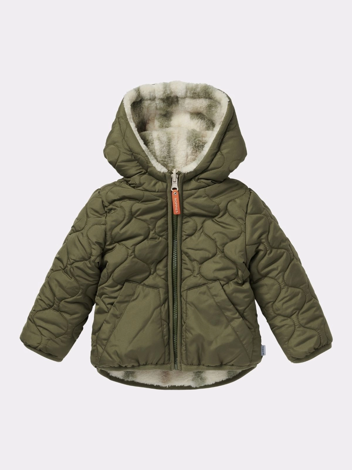 Noppies - veste réversible GALAR blanc, vert (neuf) - 12/18 mois