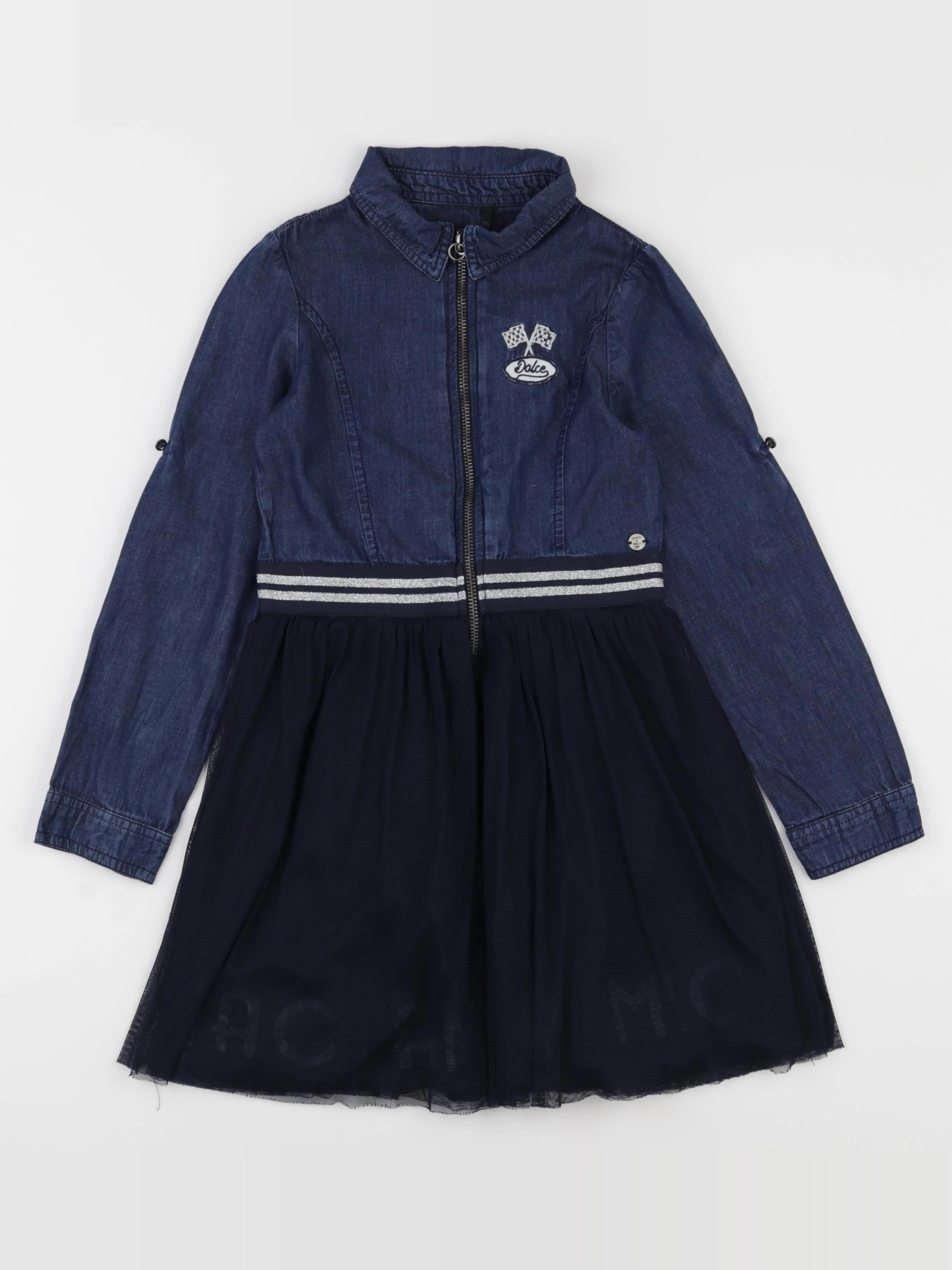 IKKS - robe bleu - 8 ans