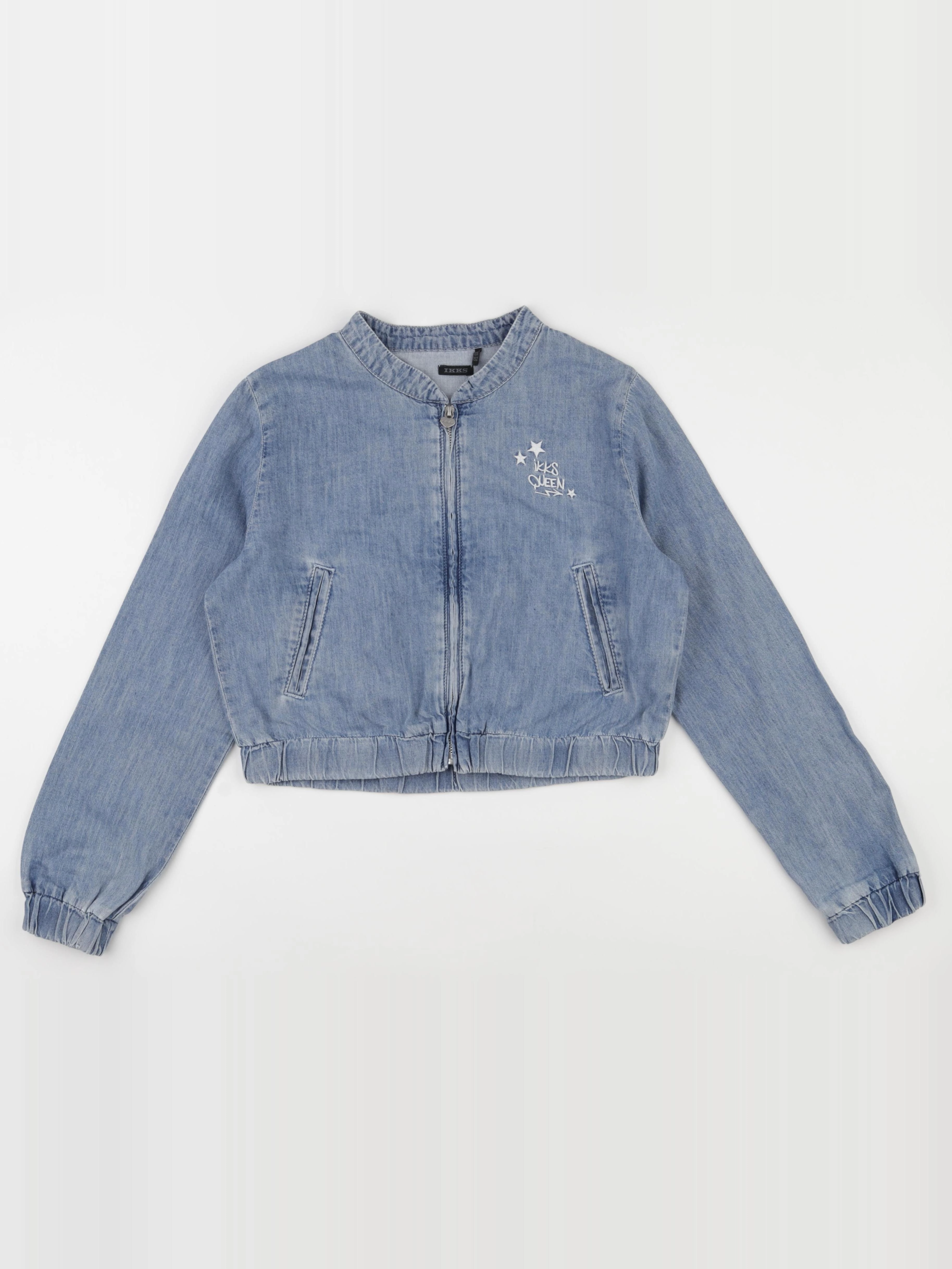 IKKS - veste imprimé au dos bleu - 12 ans