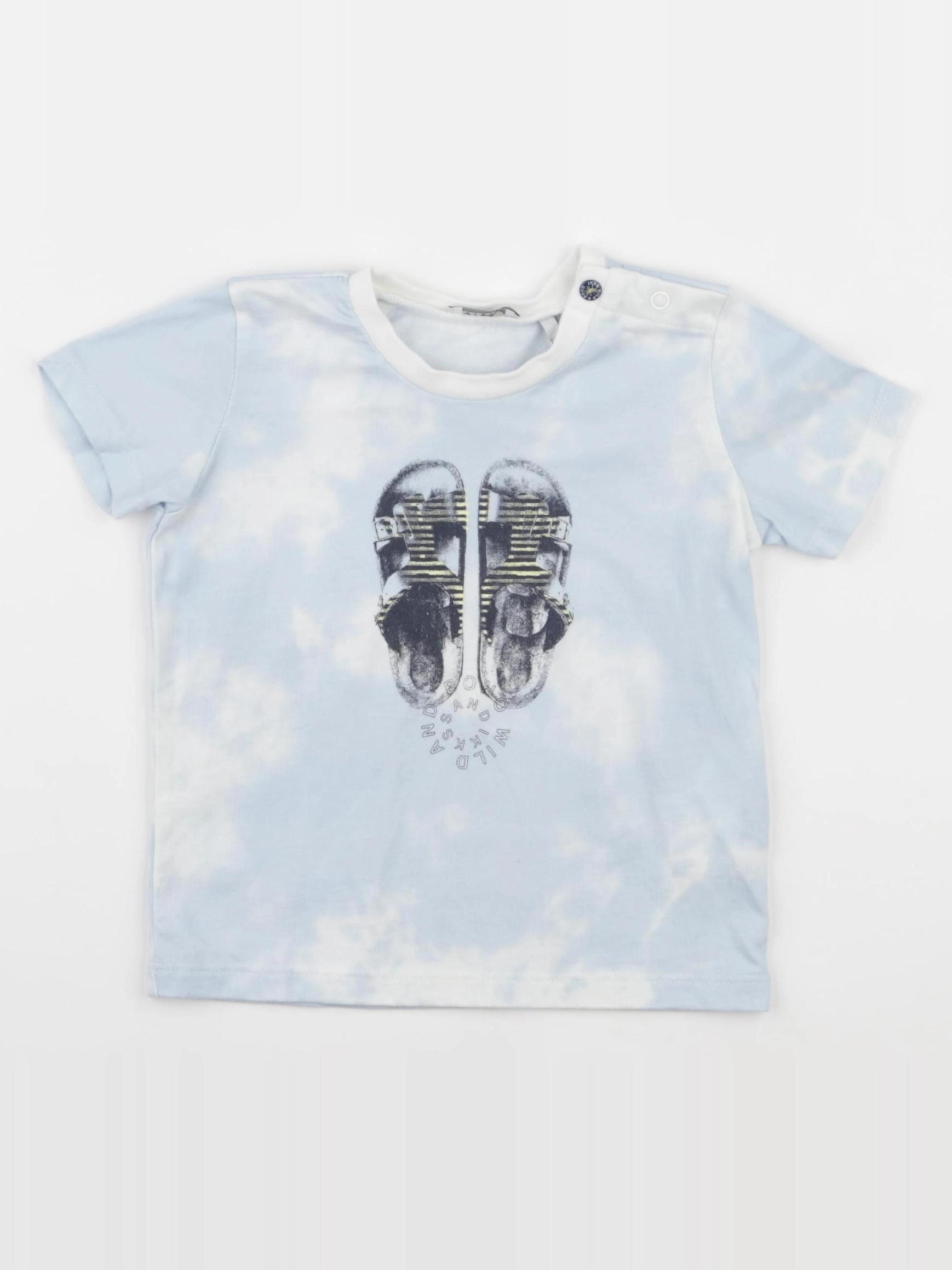 IKKS - tee-shirt bleu - 12 mois