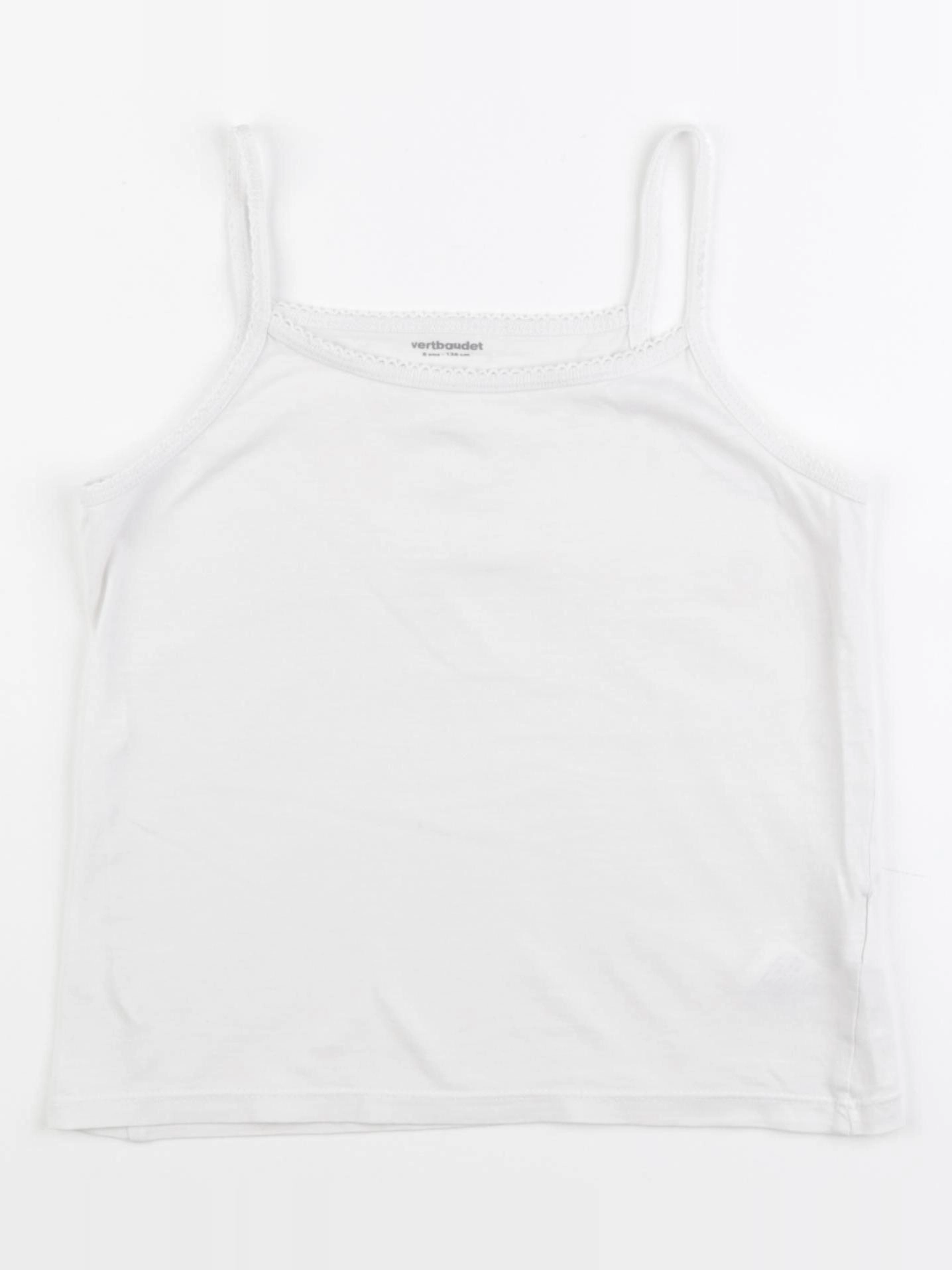Vertbaudet - maillot de corps blanc - 8 ans