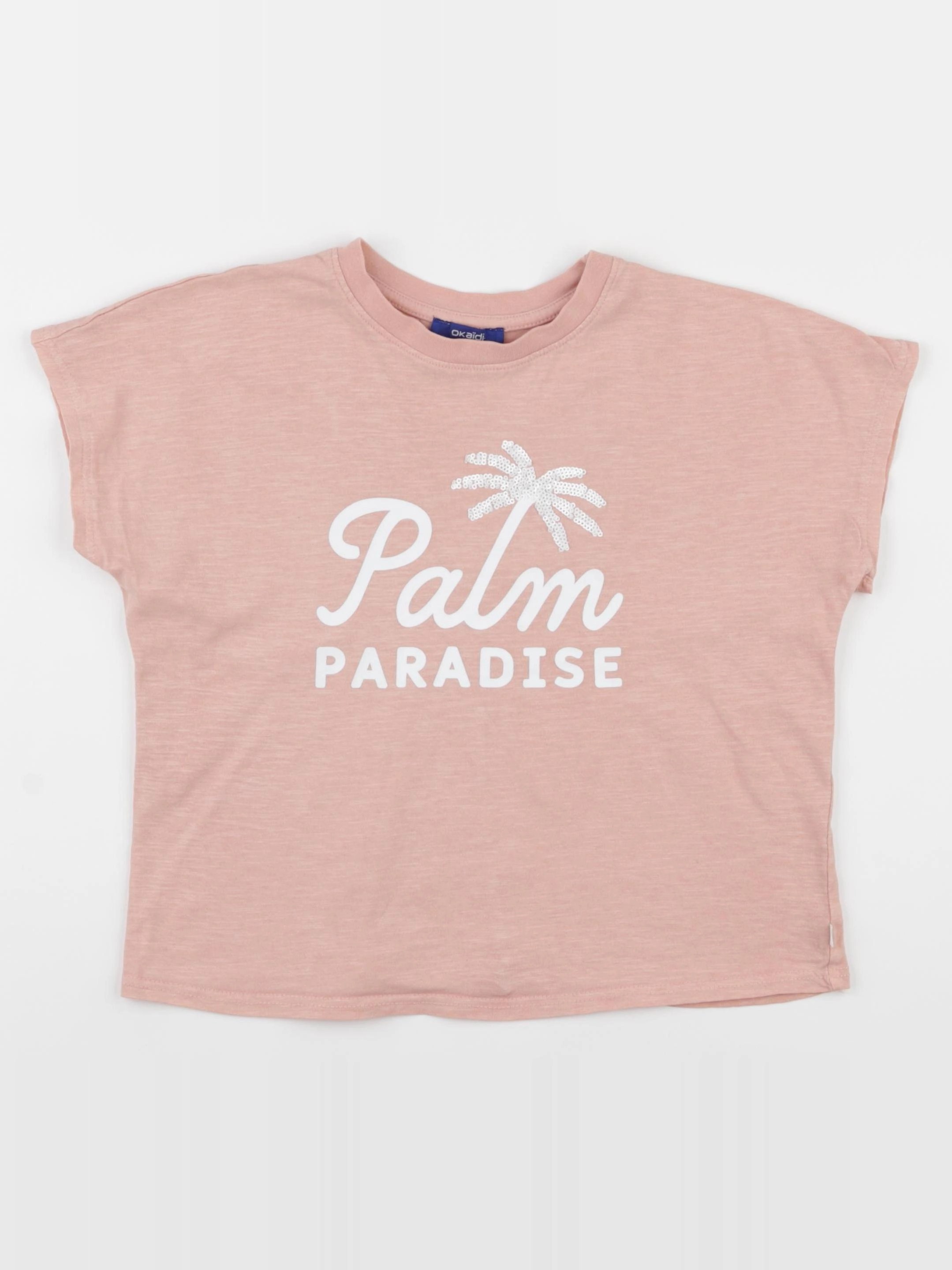 Okaidi - tee-shirt rose - 8 ans